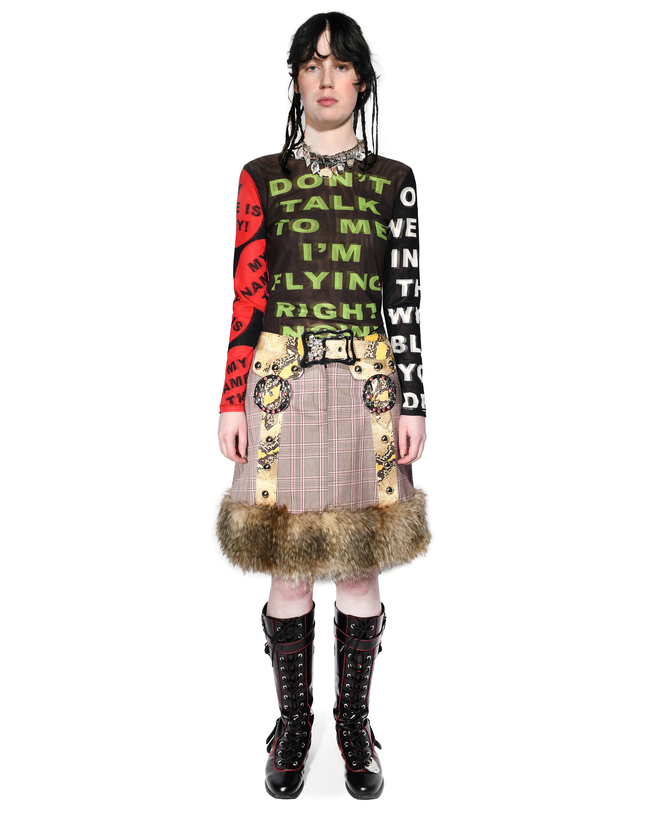 Don't Talk To Me Mesh Top – Chopova Lowena