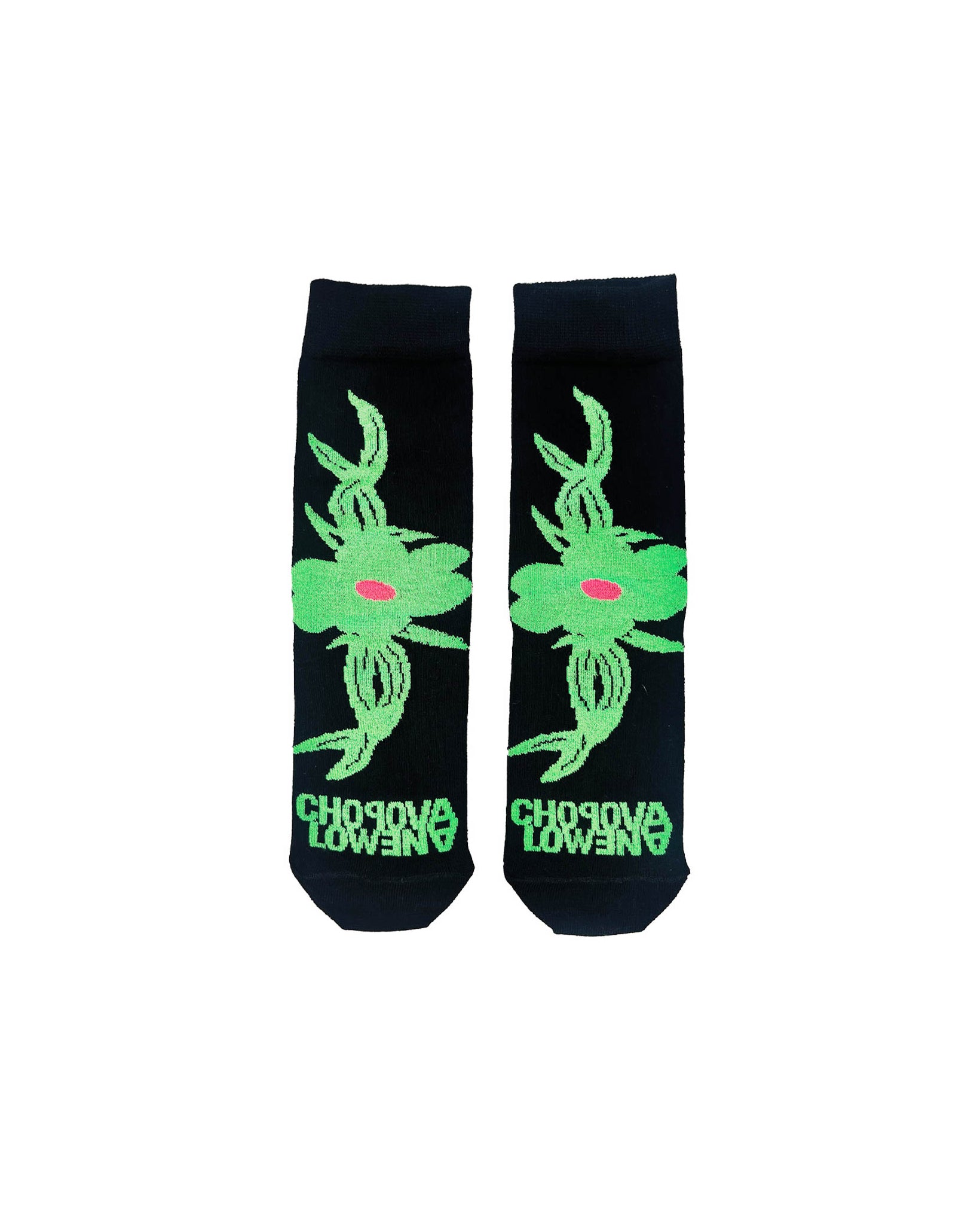 Pointy Floral Short Socks