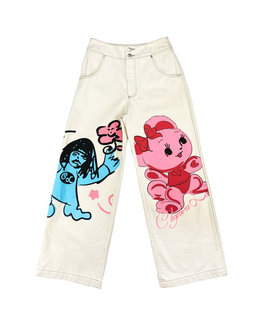 Men's Pink Bear Jeans