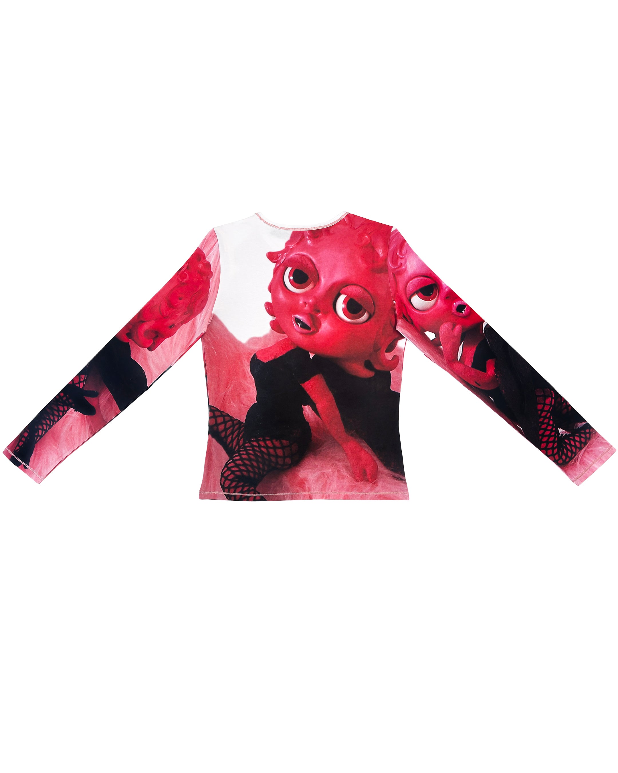 Queen Rosa Perfume Fitted Jersey Top