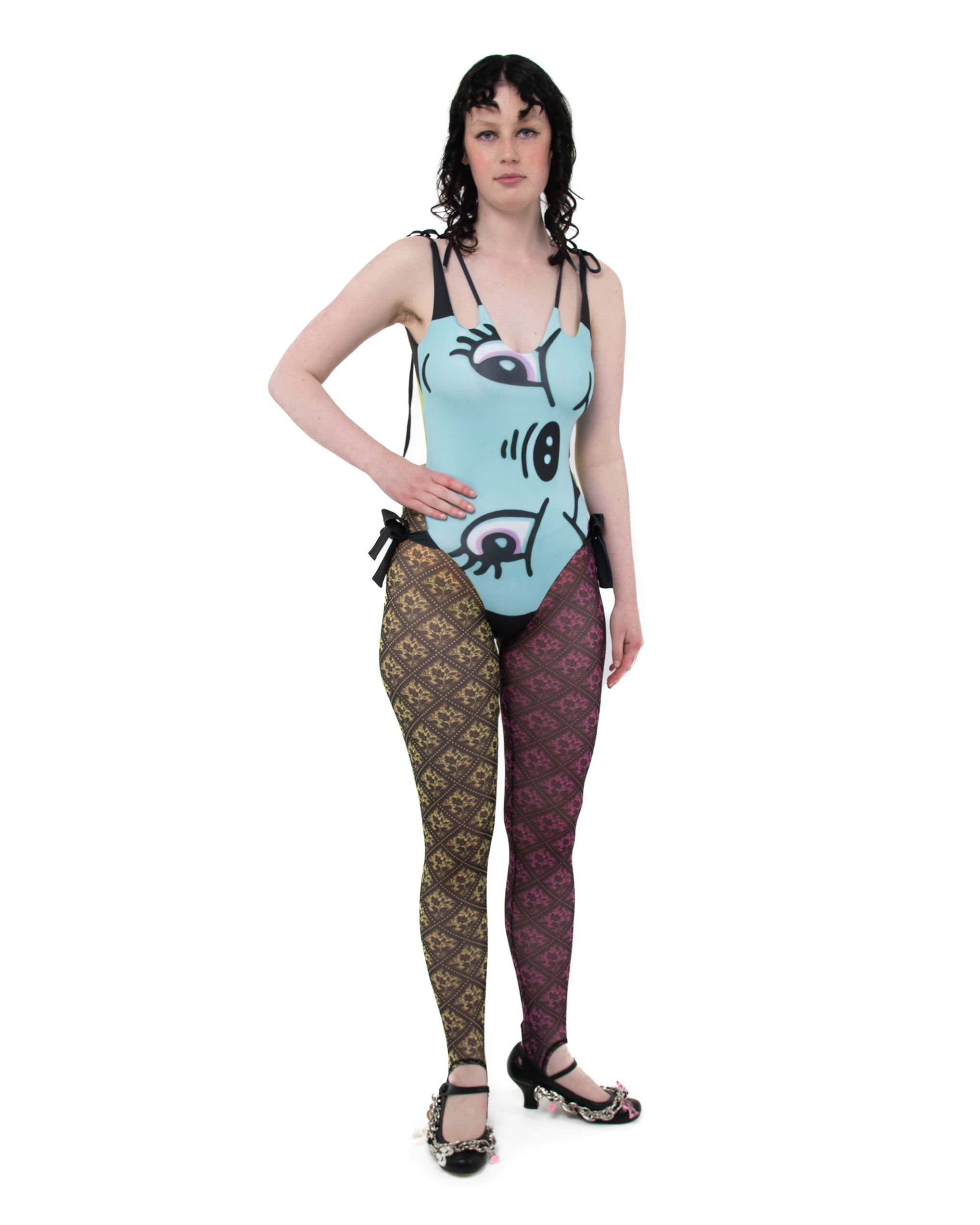 Allium Face Reversible Swimsuit