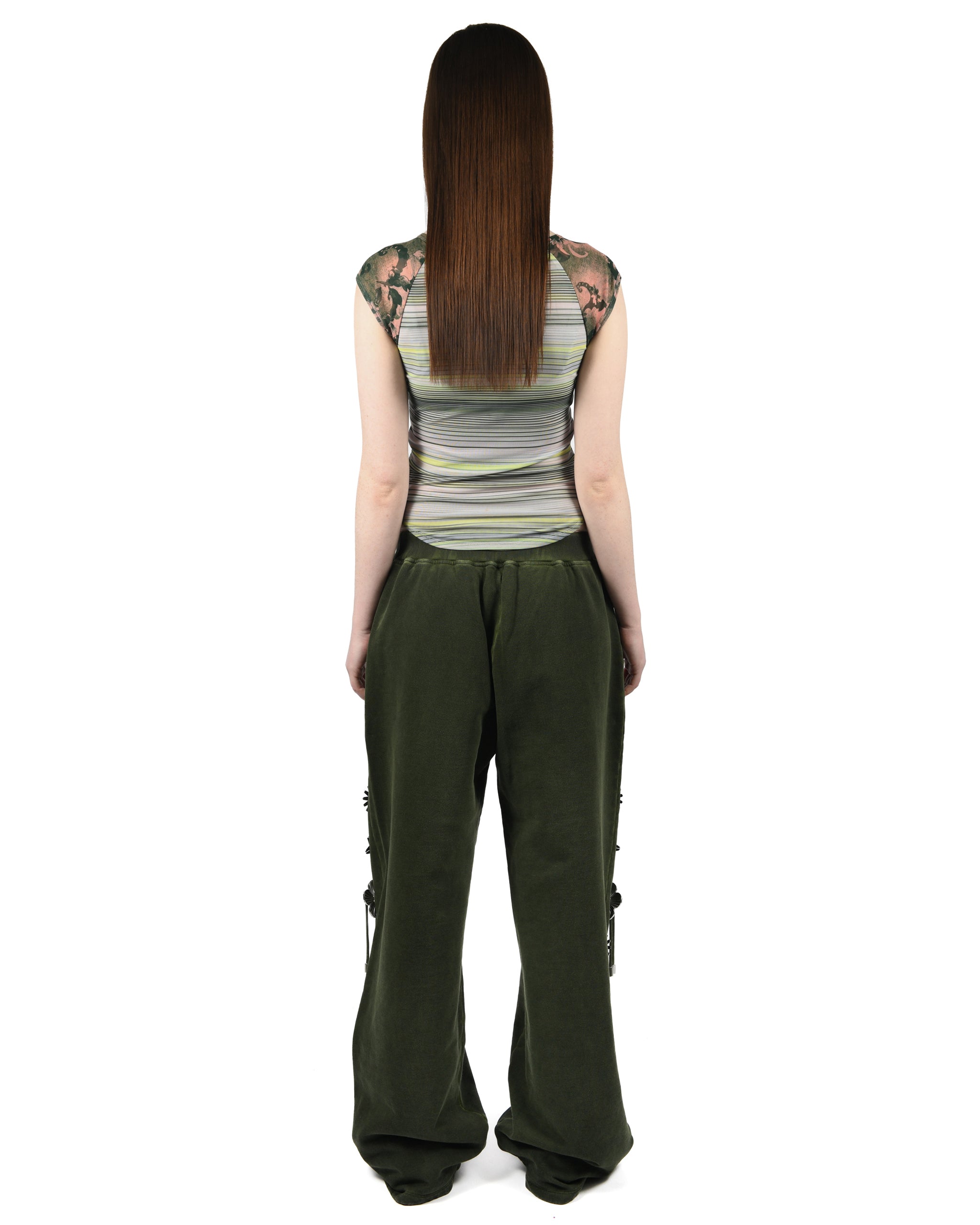 Angelica Flocked Short Sleeve Top