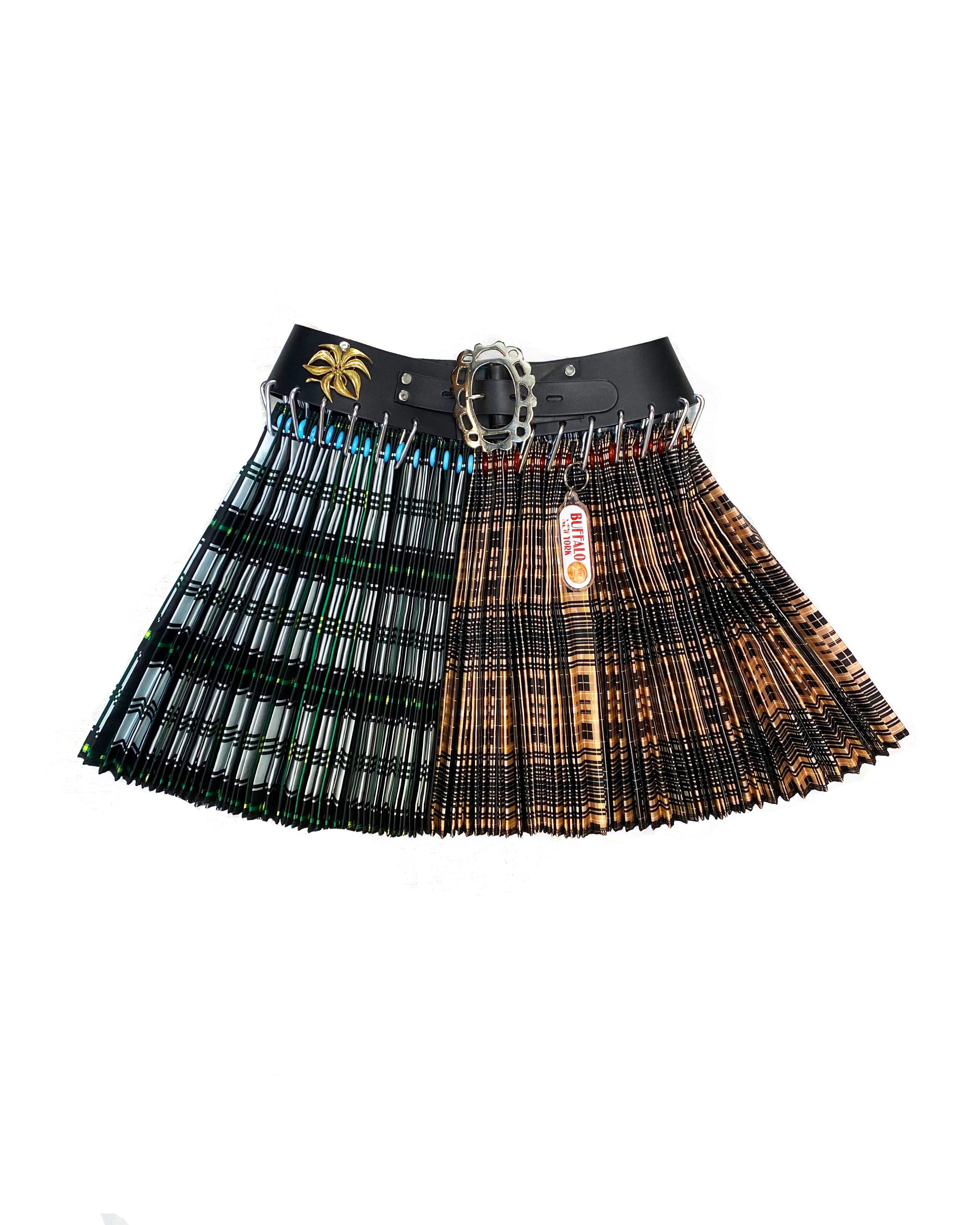 Split Plaid Mini Skirt Chopova Lowena split-plaid-mini-skirt-chopova-lowena
