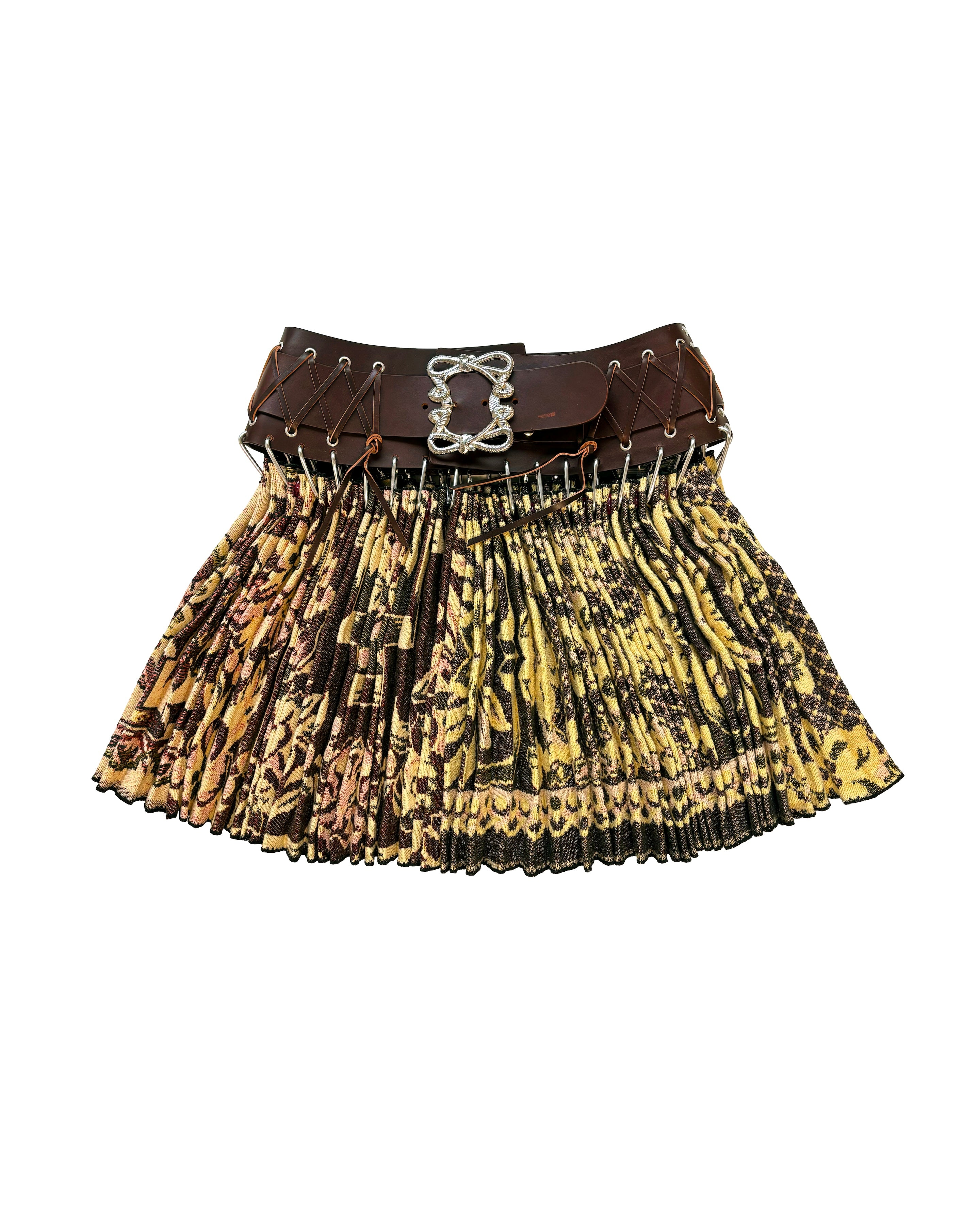 Exclusive Tapestry Folkloric Mini Carabiner Skirt