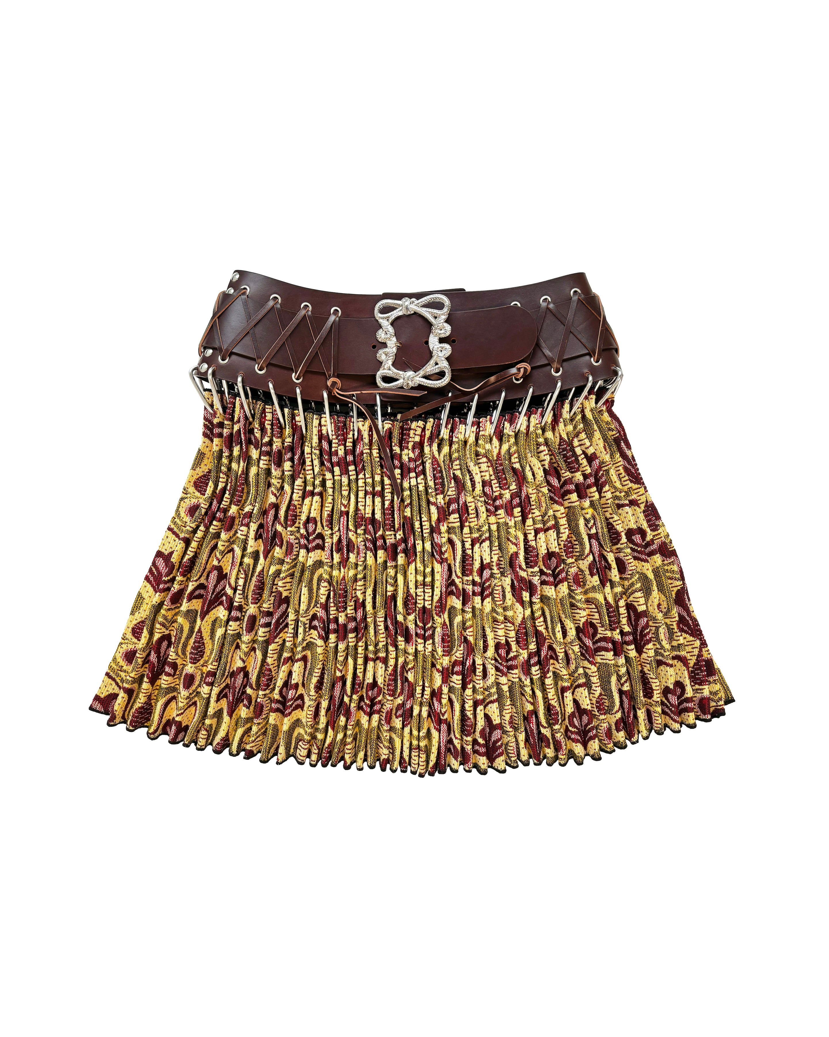 Exclusive Tapestry Folkloric Mini Carabiner Skirt