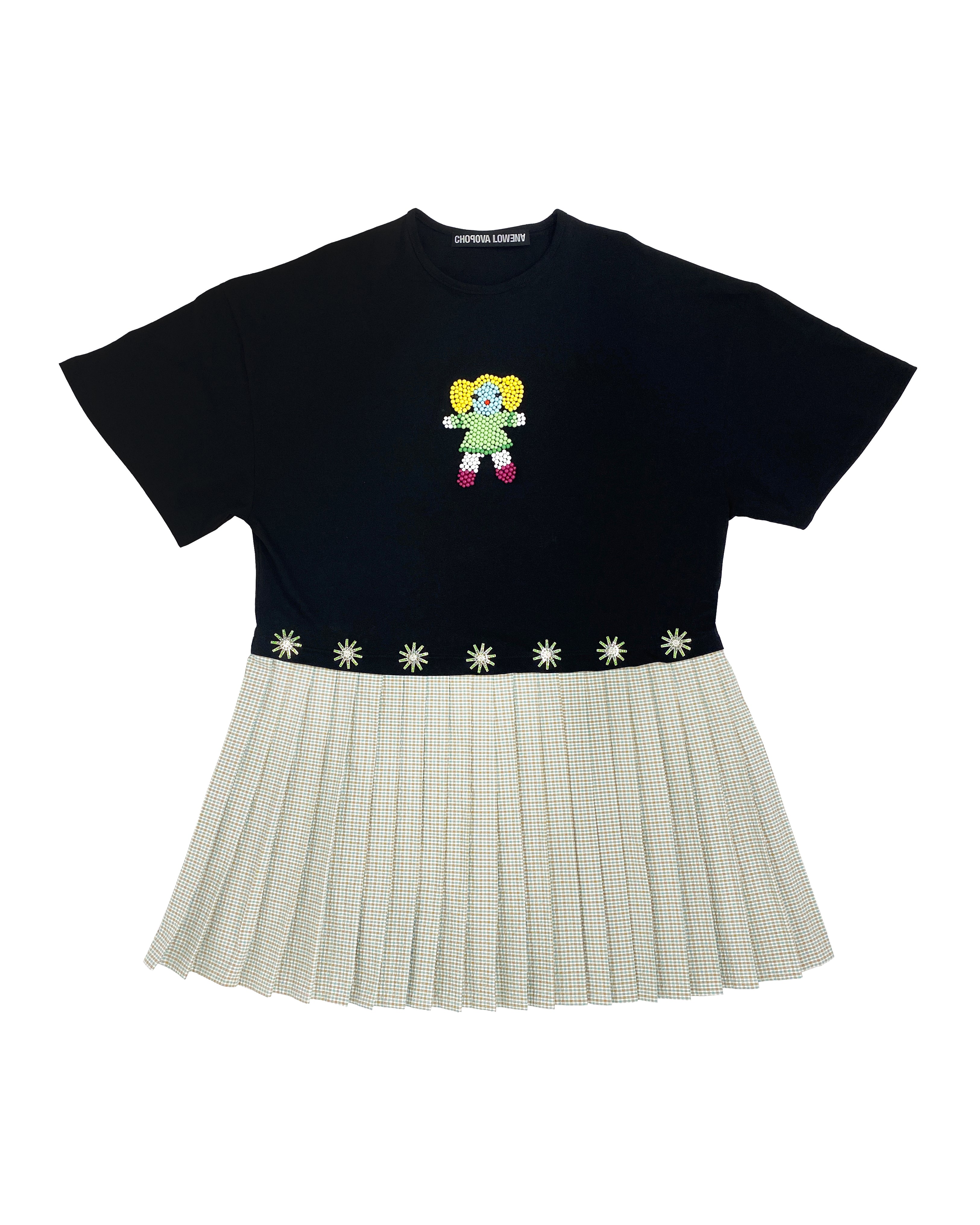 (K08268) CHOPOVA LOWENA Saltos ミニキルトドレス Saltos Mini Kilt Dress – Chopova Lowena