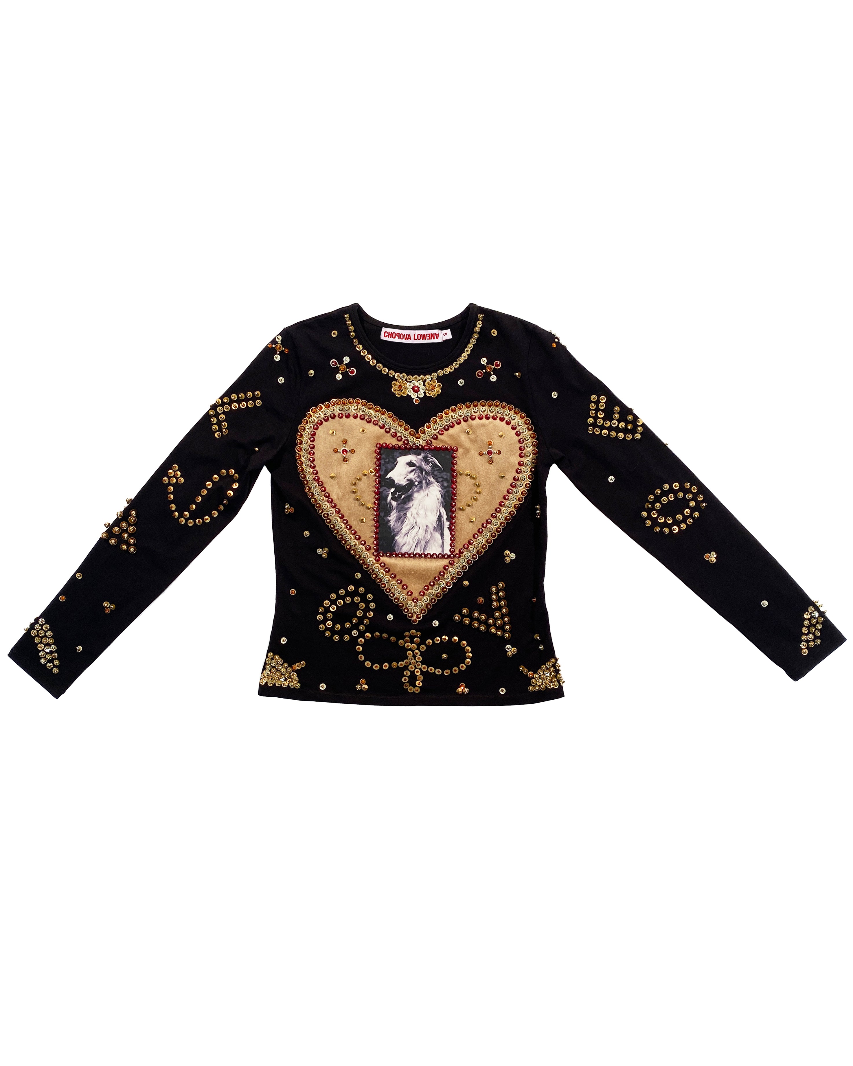 Dog Beaded Jersey Top