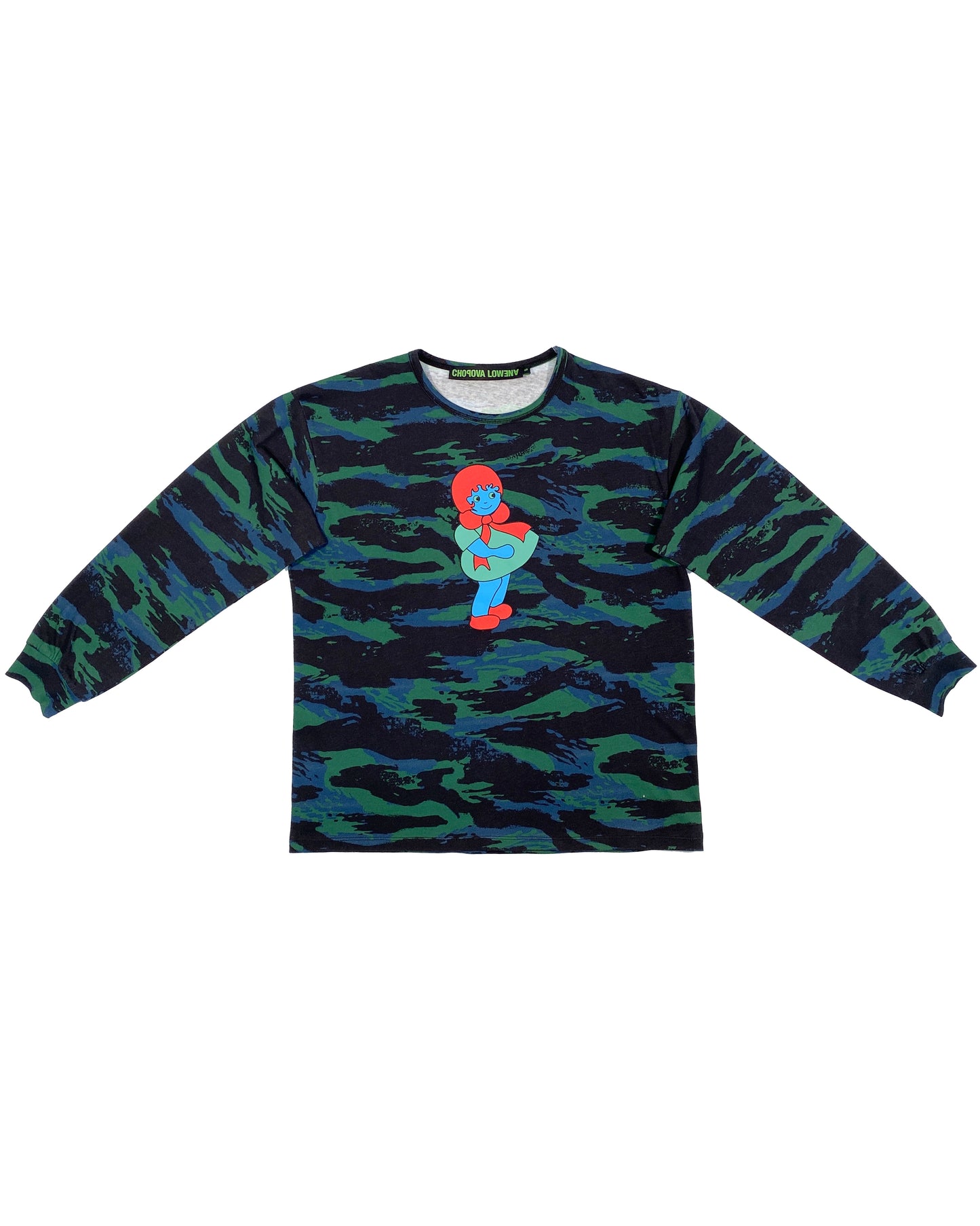 Proto Camo Oversized Jersey Top