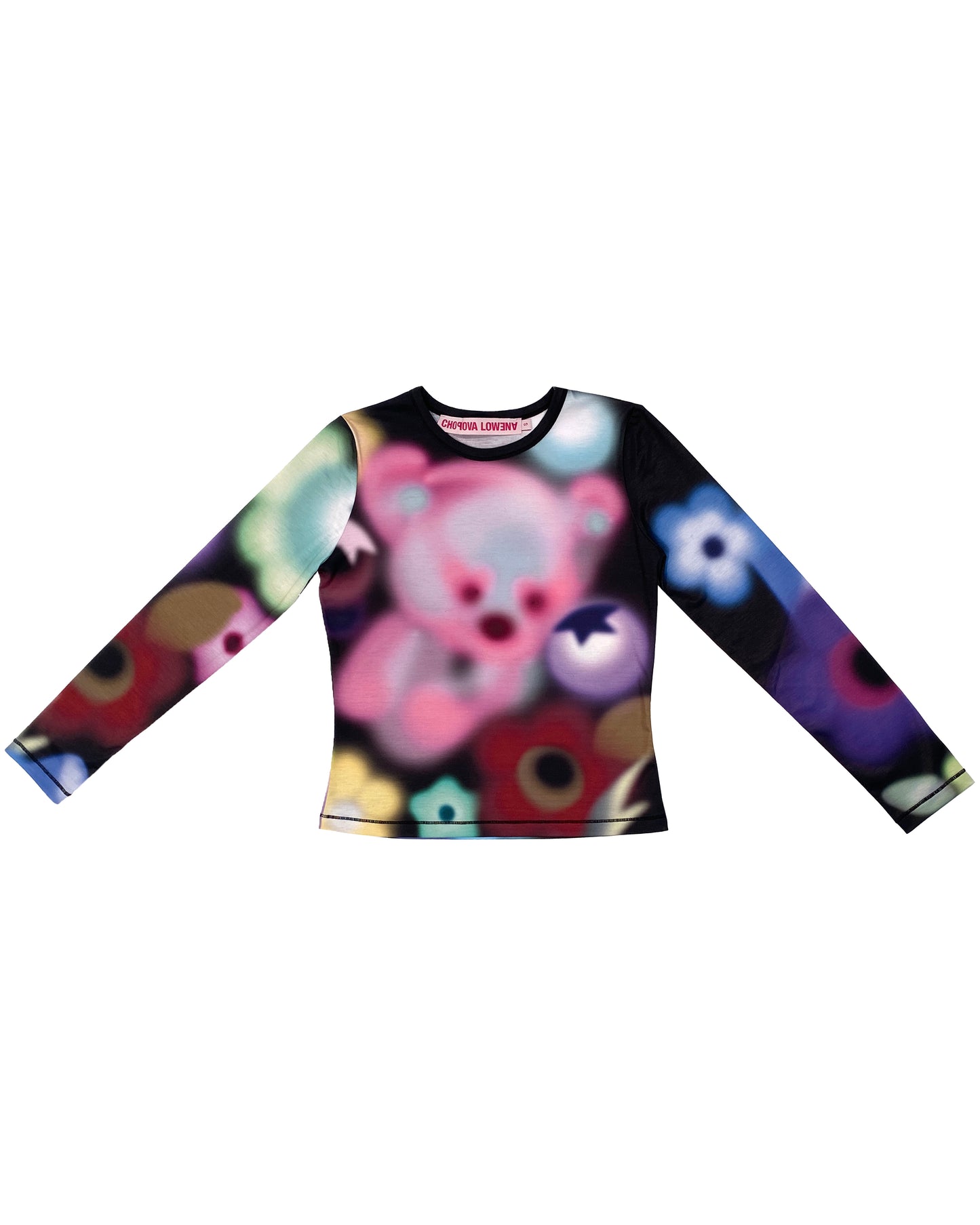 Airbrush Bear Fitted Jersey Top