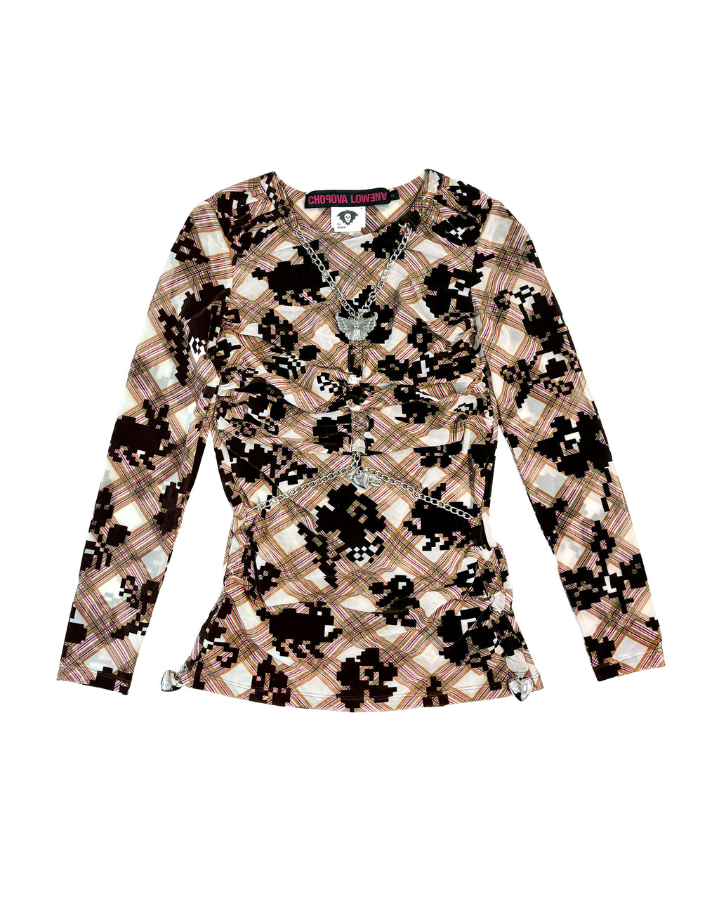 Exclusive Sonicscape Mesh Long Sleeve Top