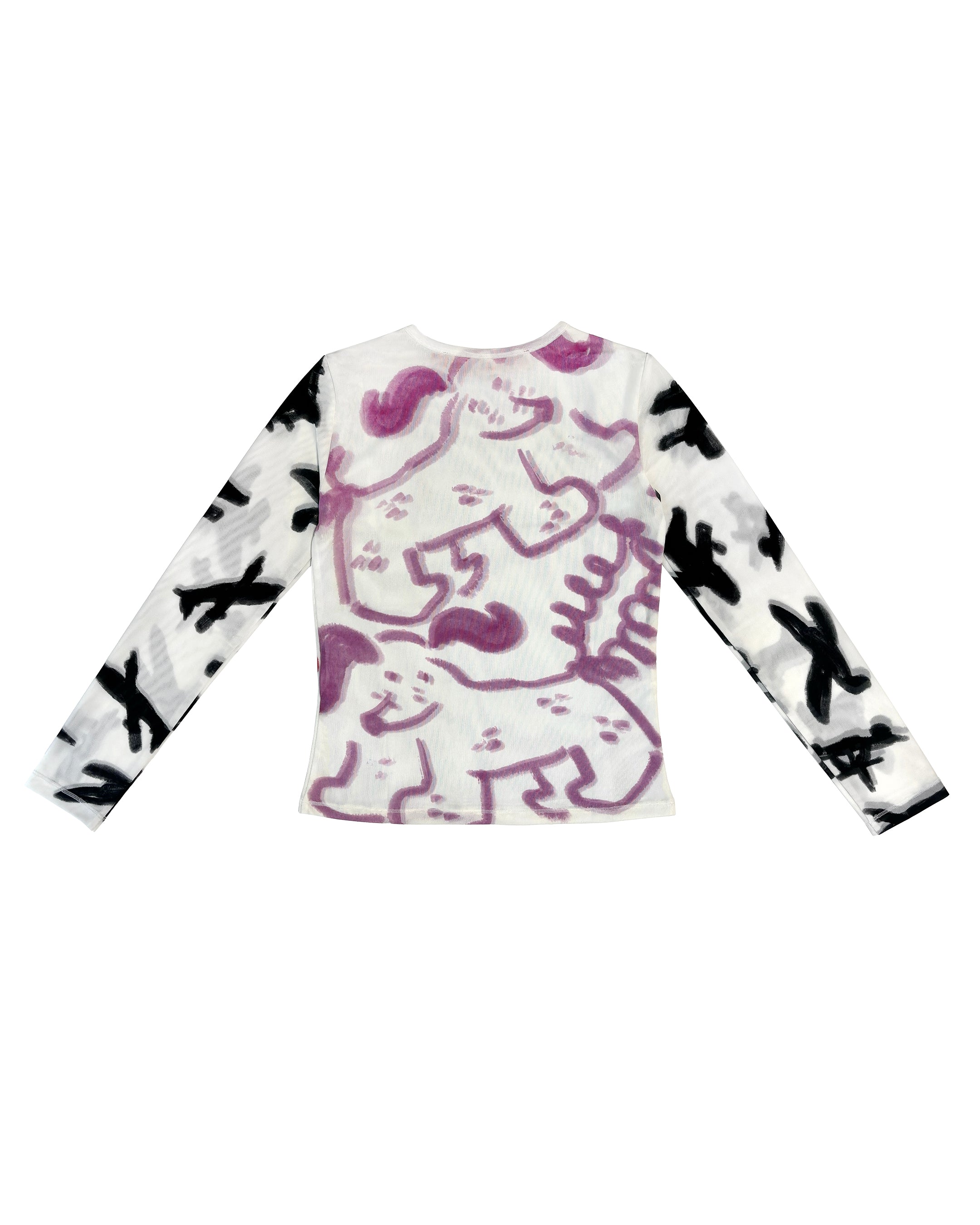 トップス CHOPOVA LOWENA LADYCHAINFLOCKEDMESHLSTOP Chopova Lowena グラフィック トップス XS - メルカリ