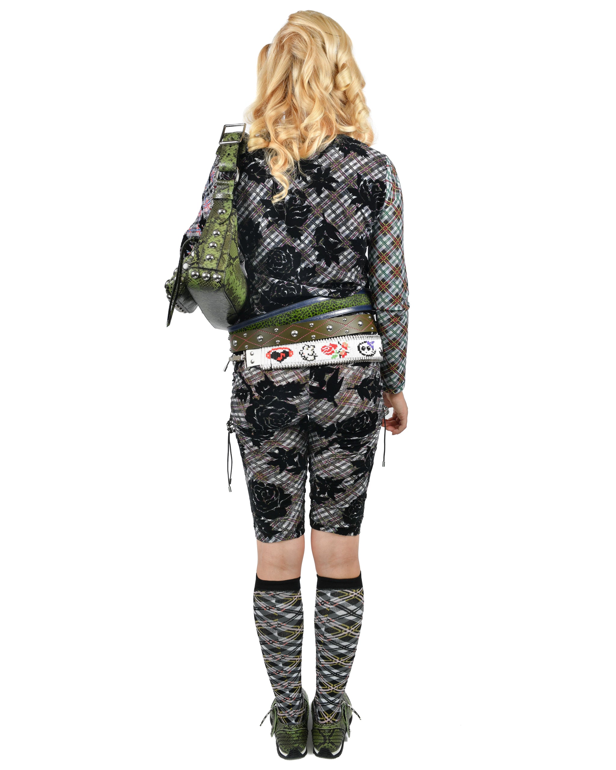 Picnic Plaid Flocked Mesh Top