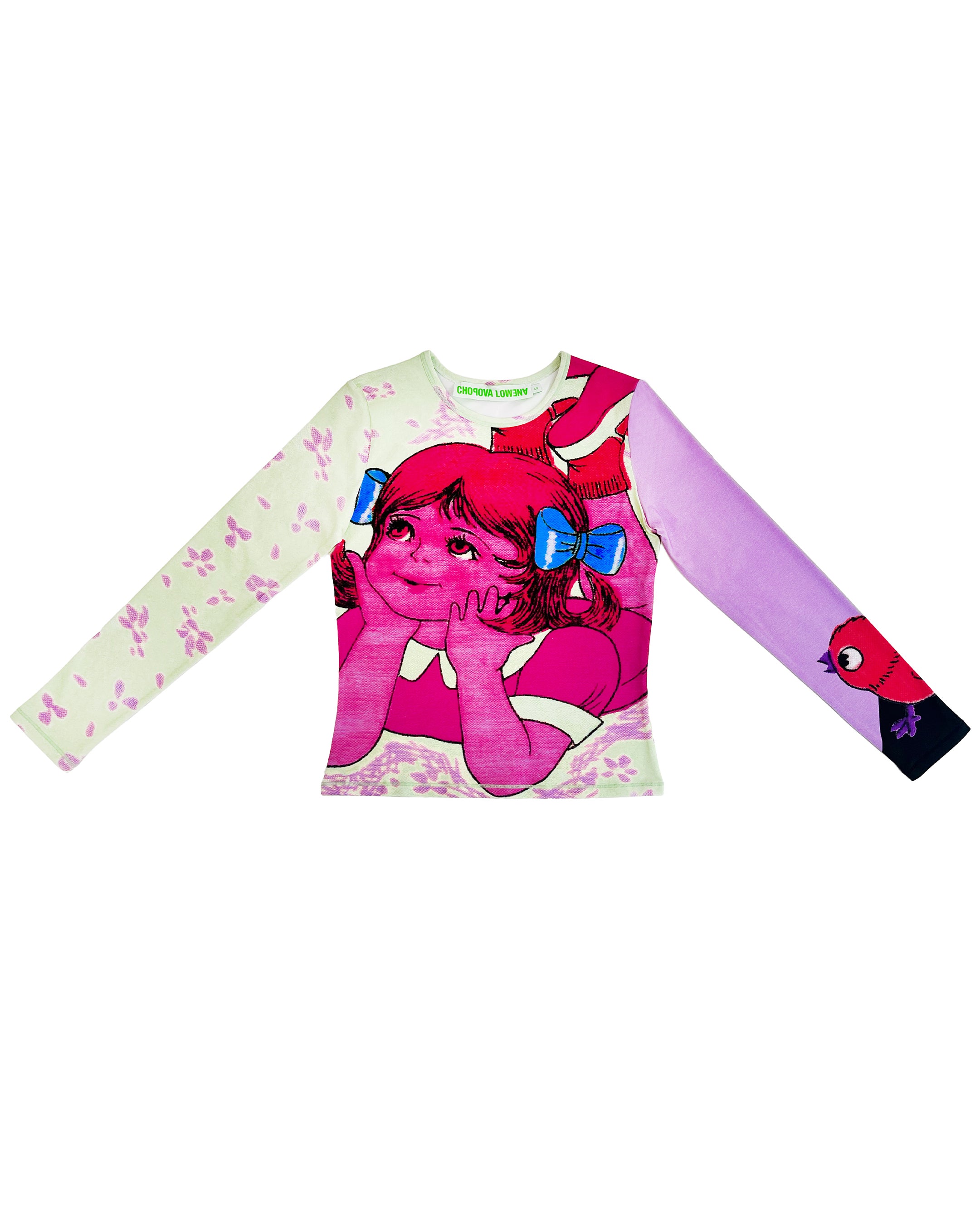 CHOPOVA LOWENA Neon Swoosh Fitted Top 長袖 Tops – Chopova Lowena