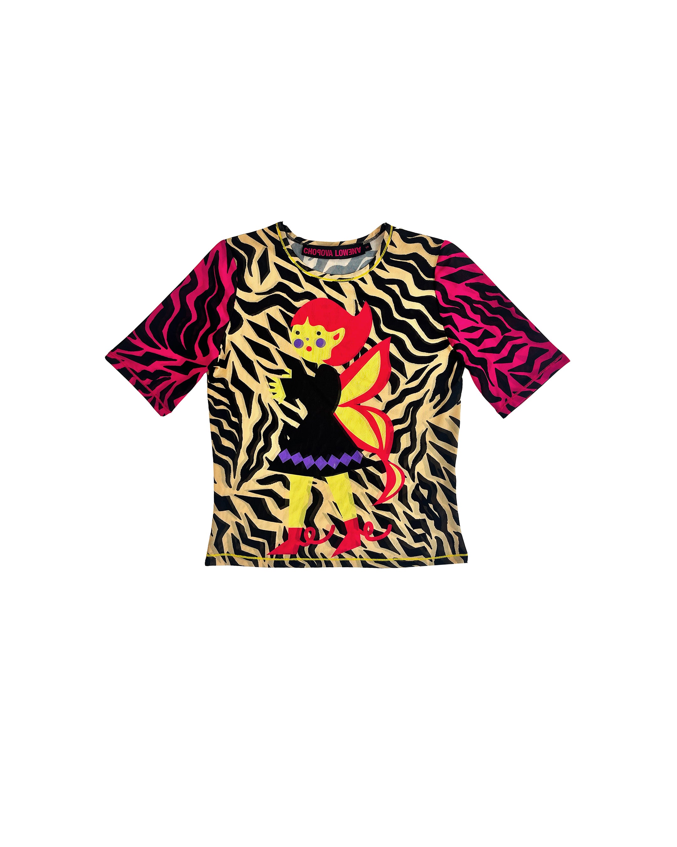 Hairy Fairy Fitted Mesh Top