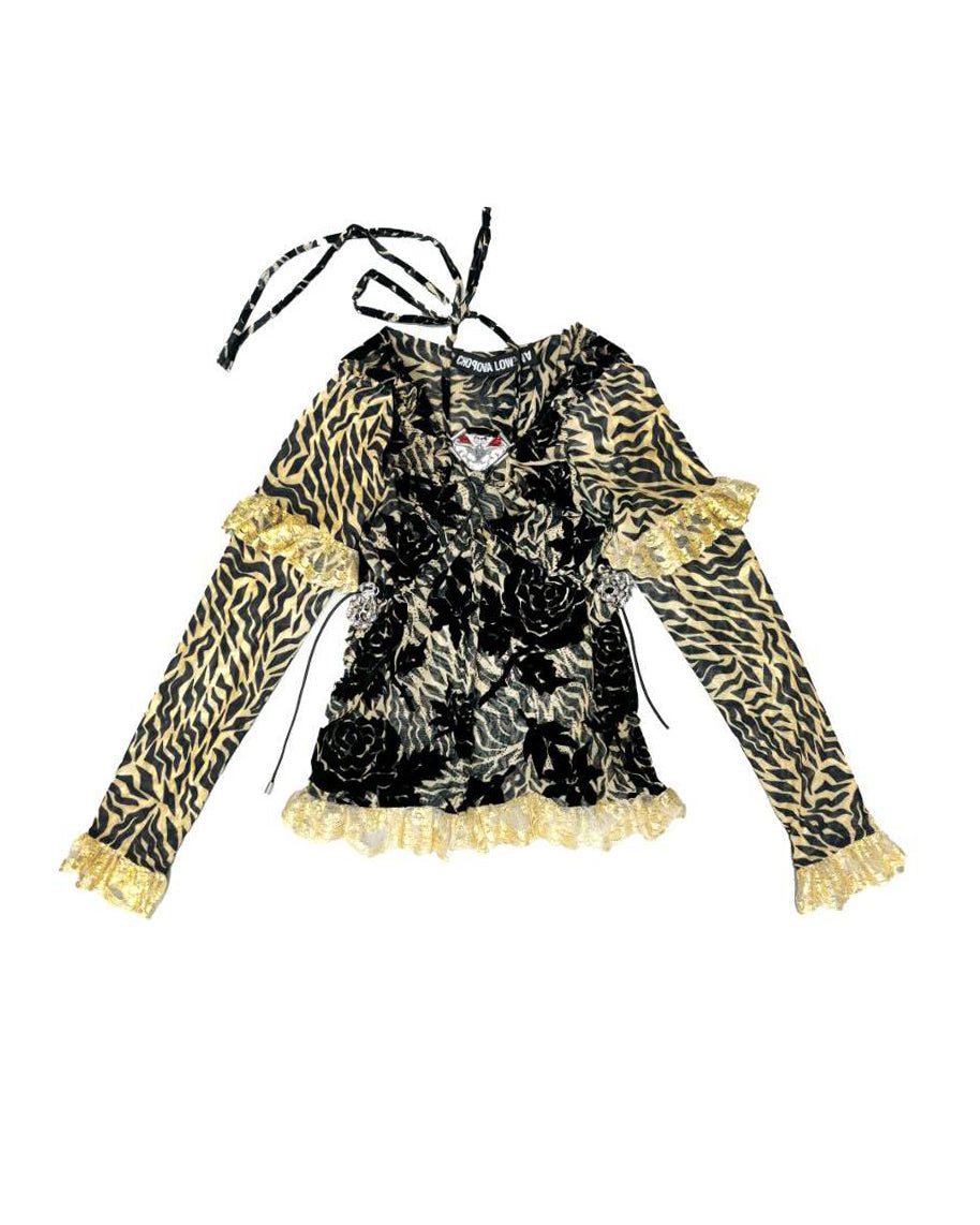 Jackie Mesh Long Sleeve Top