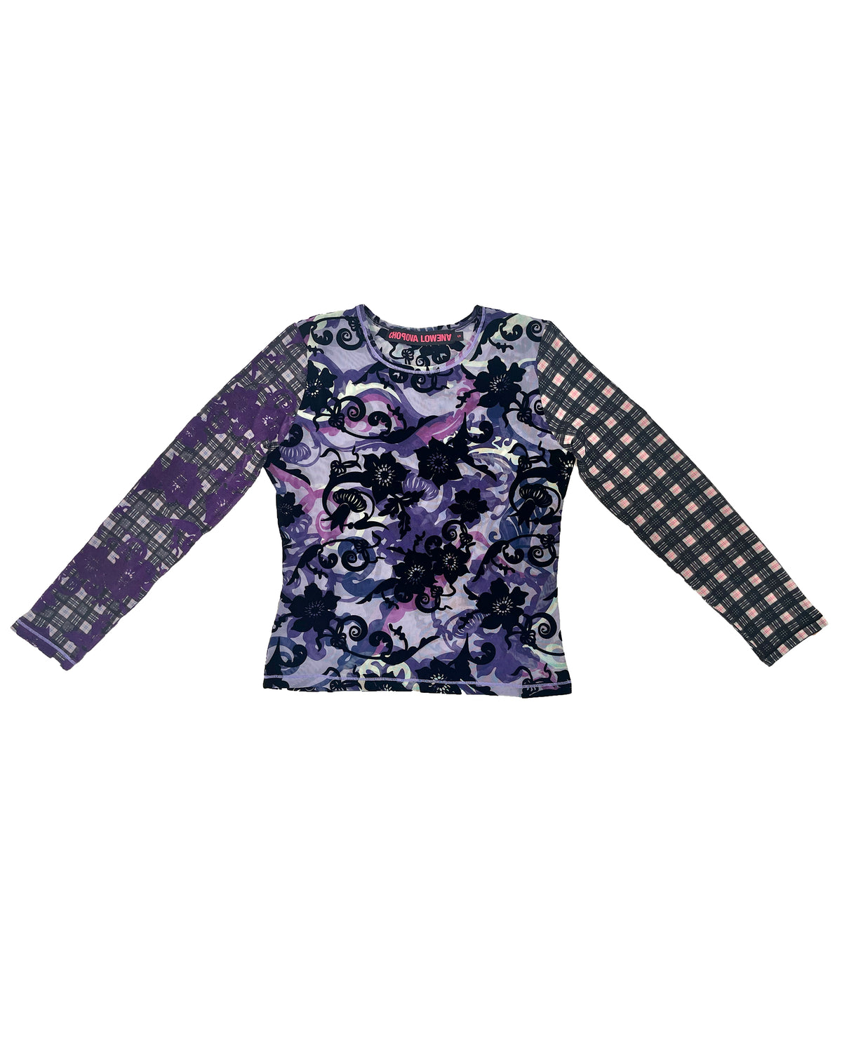 Loft Flocked Mesh Top