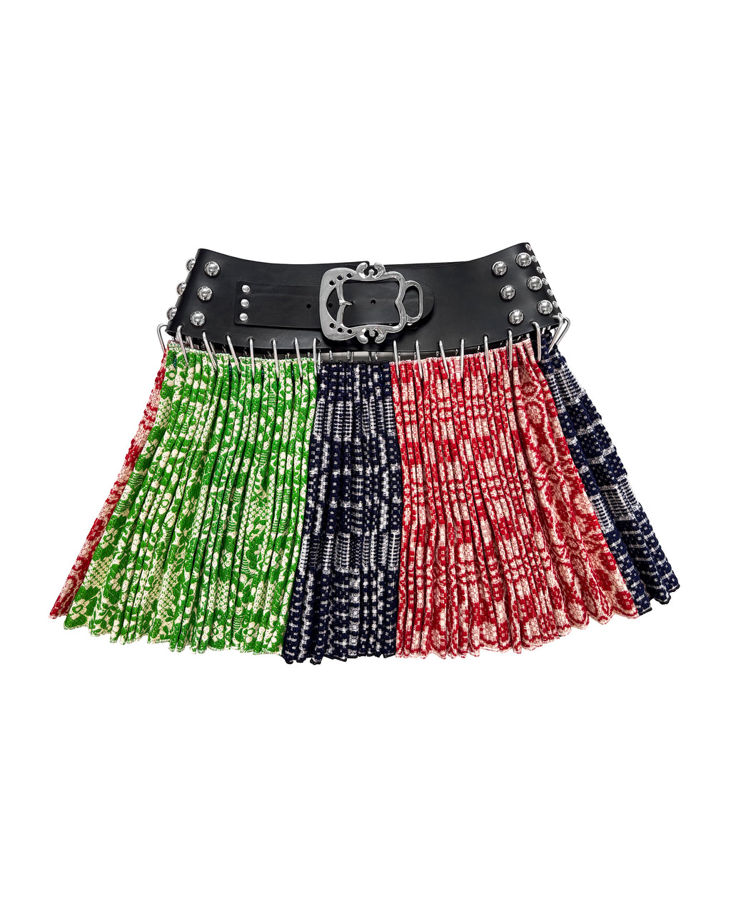 Exclusive Studded Lake Louise Folkloric Mini Carabiner Skirt