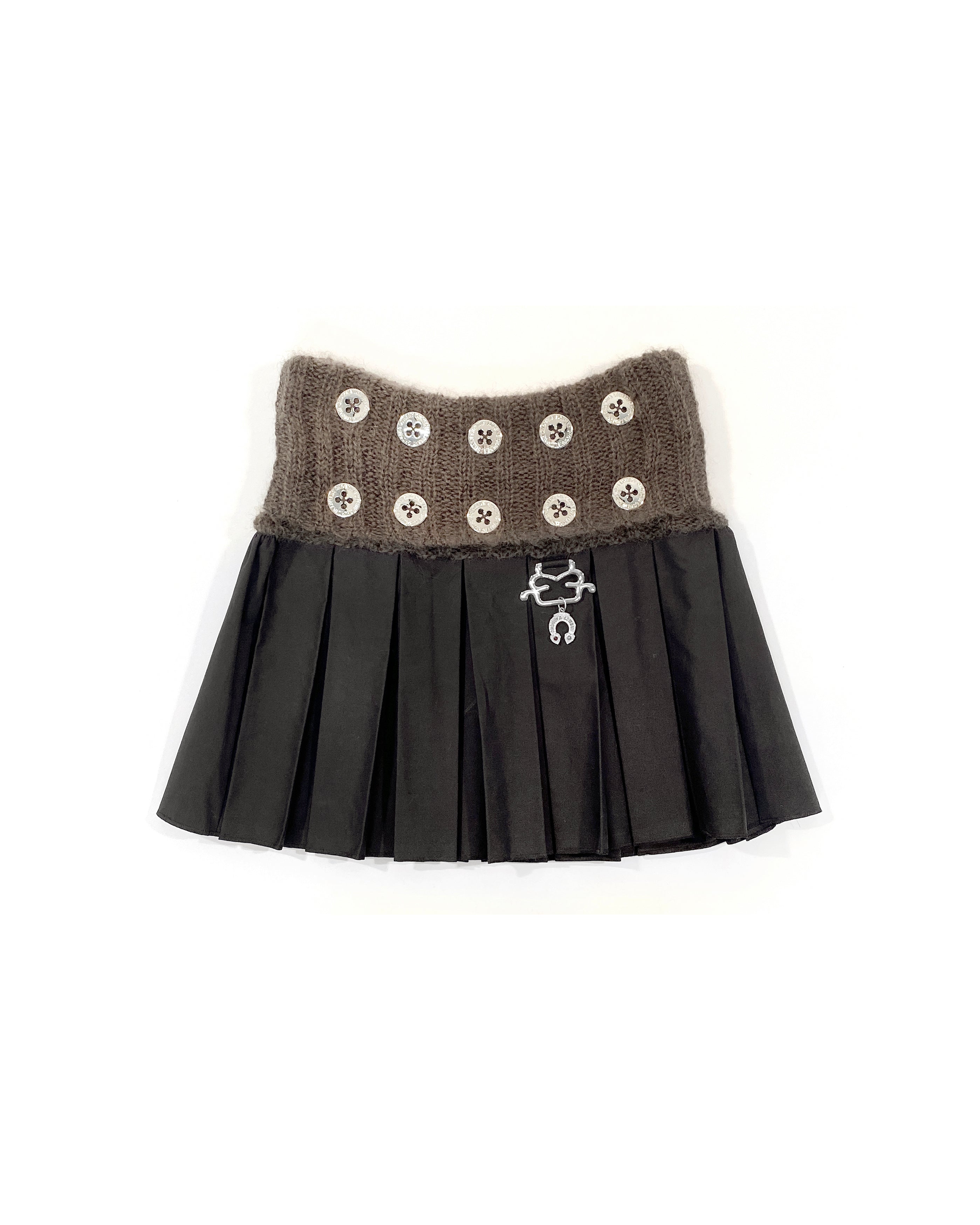 Brown Phyllis Mini Skirt
