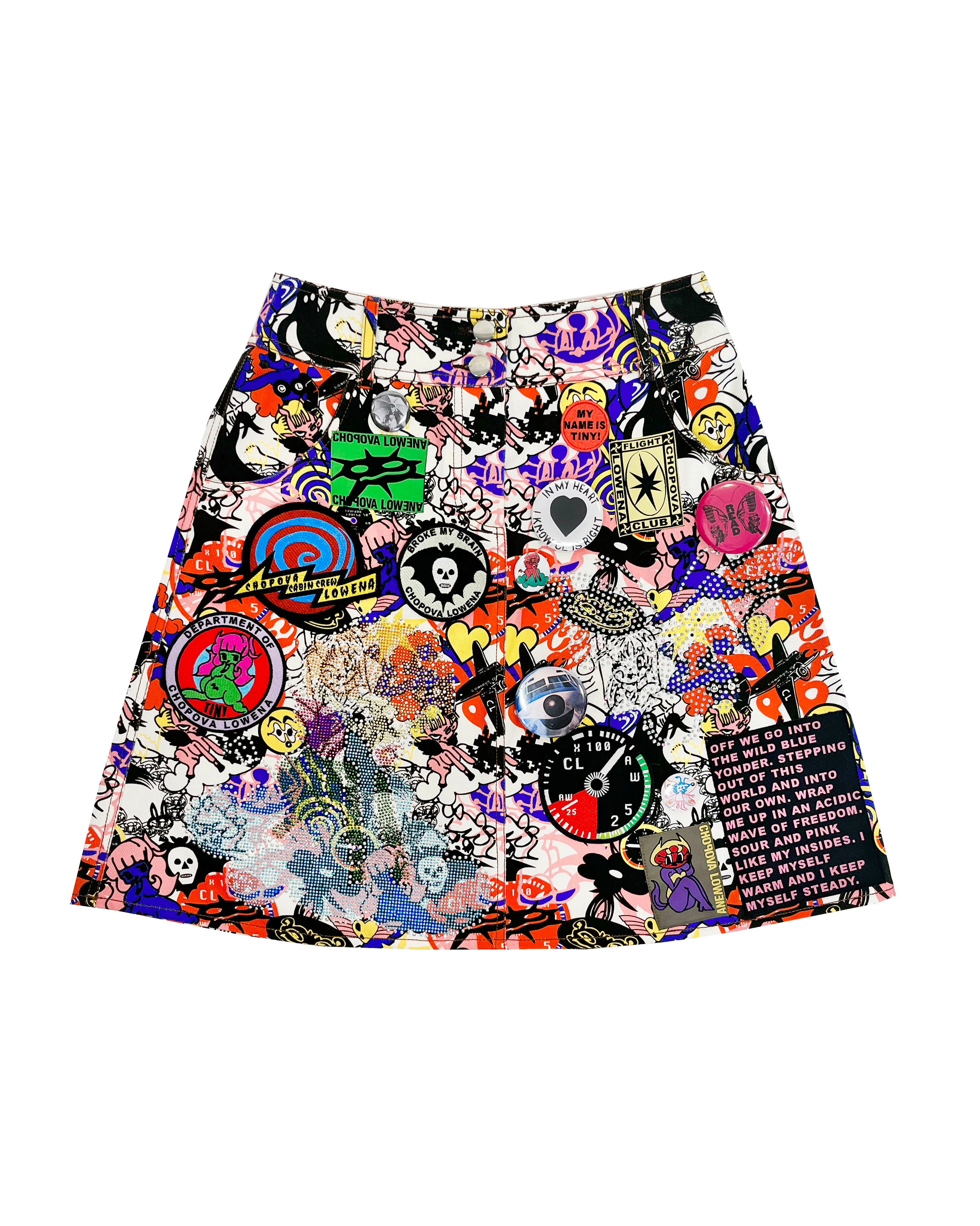 Cosmos Knee Skirt