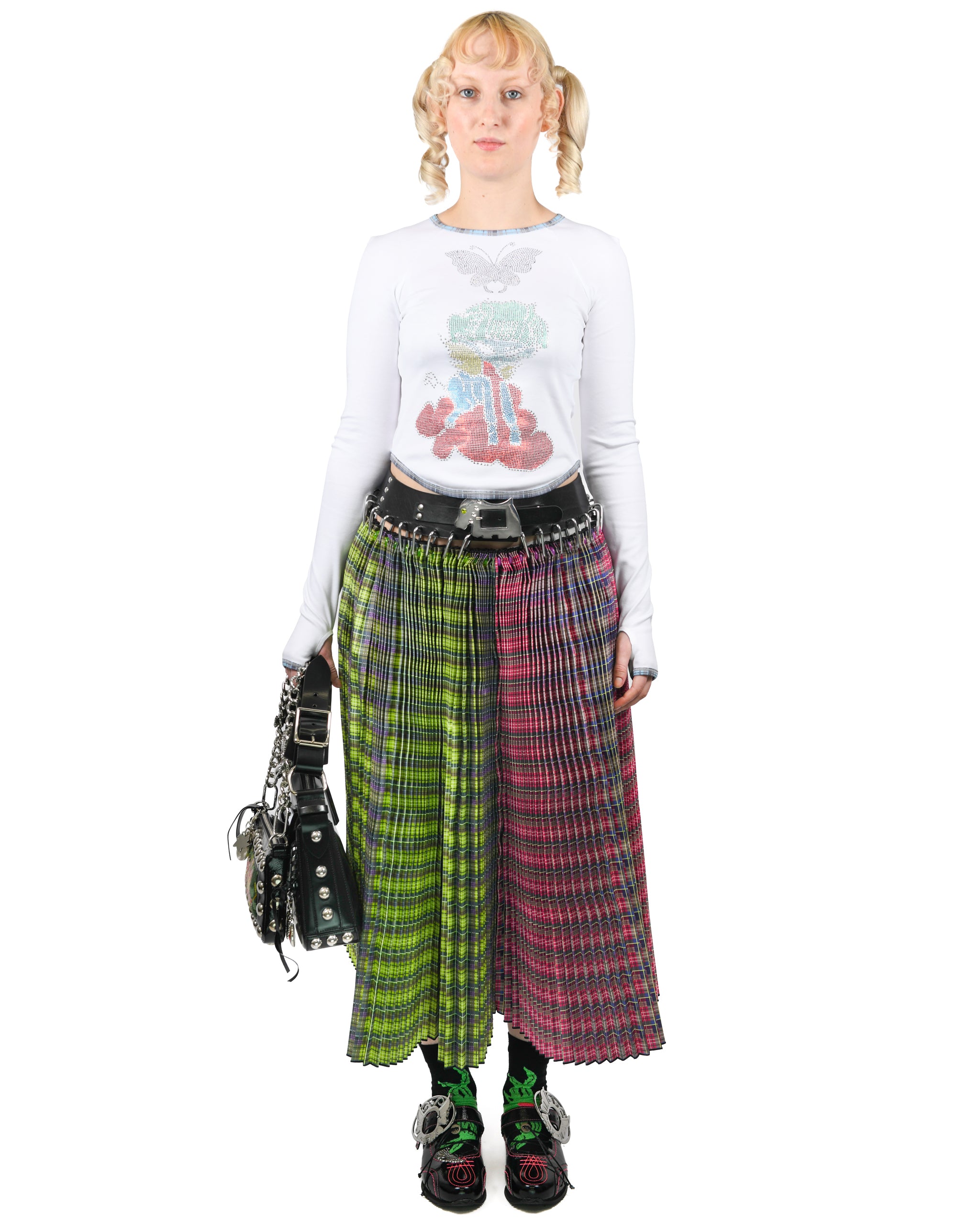 Exclusive Dog Belt Jumpstyle Midi Carabiner Skirt