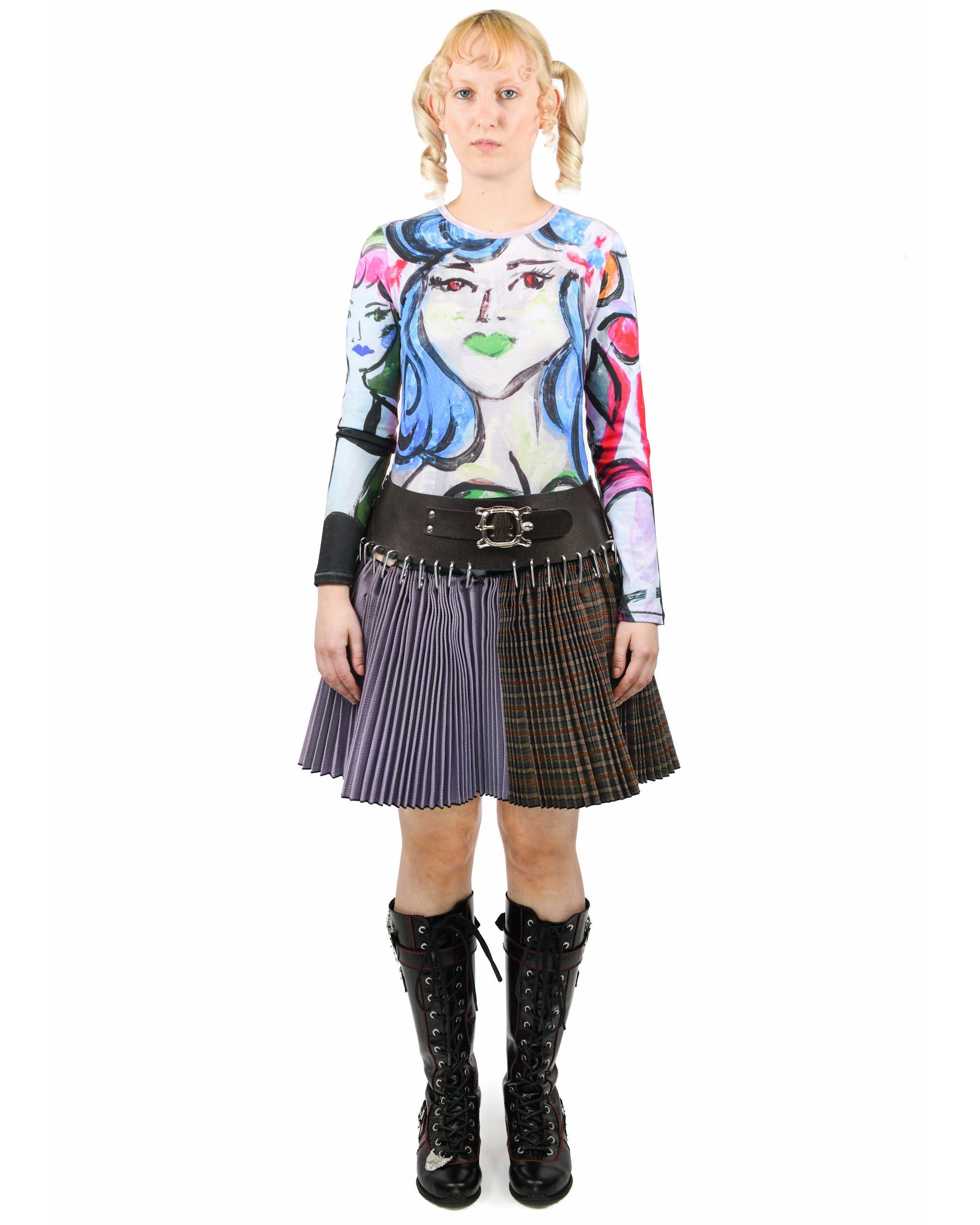 Exclusive Cotton Mini Carabiner Skirt