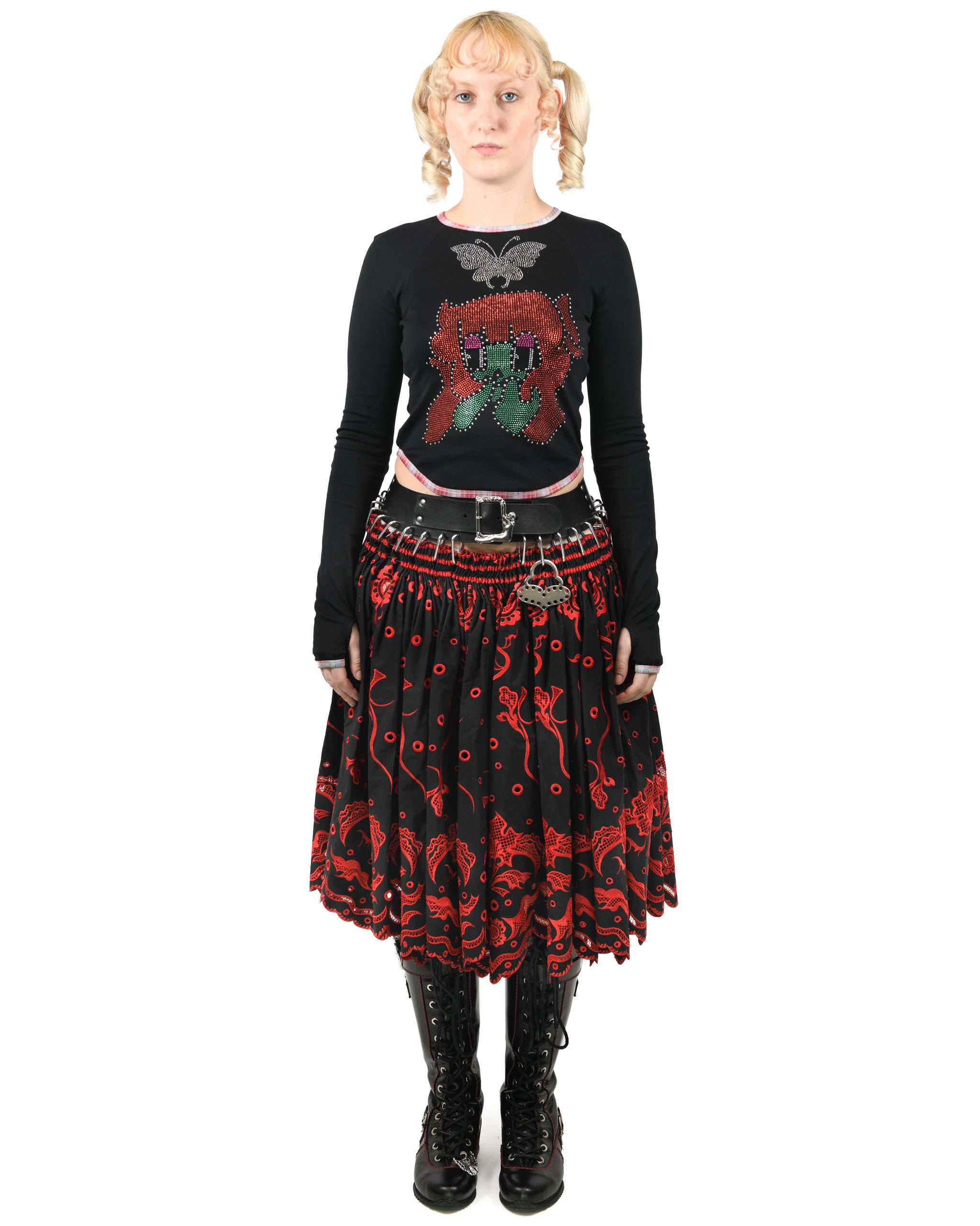 Exclusive Ida Knee Carabiner Skirt