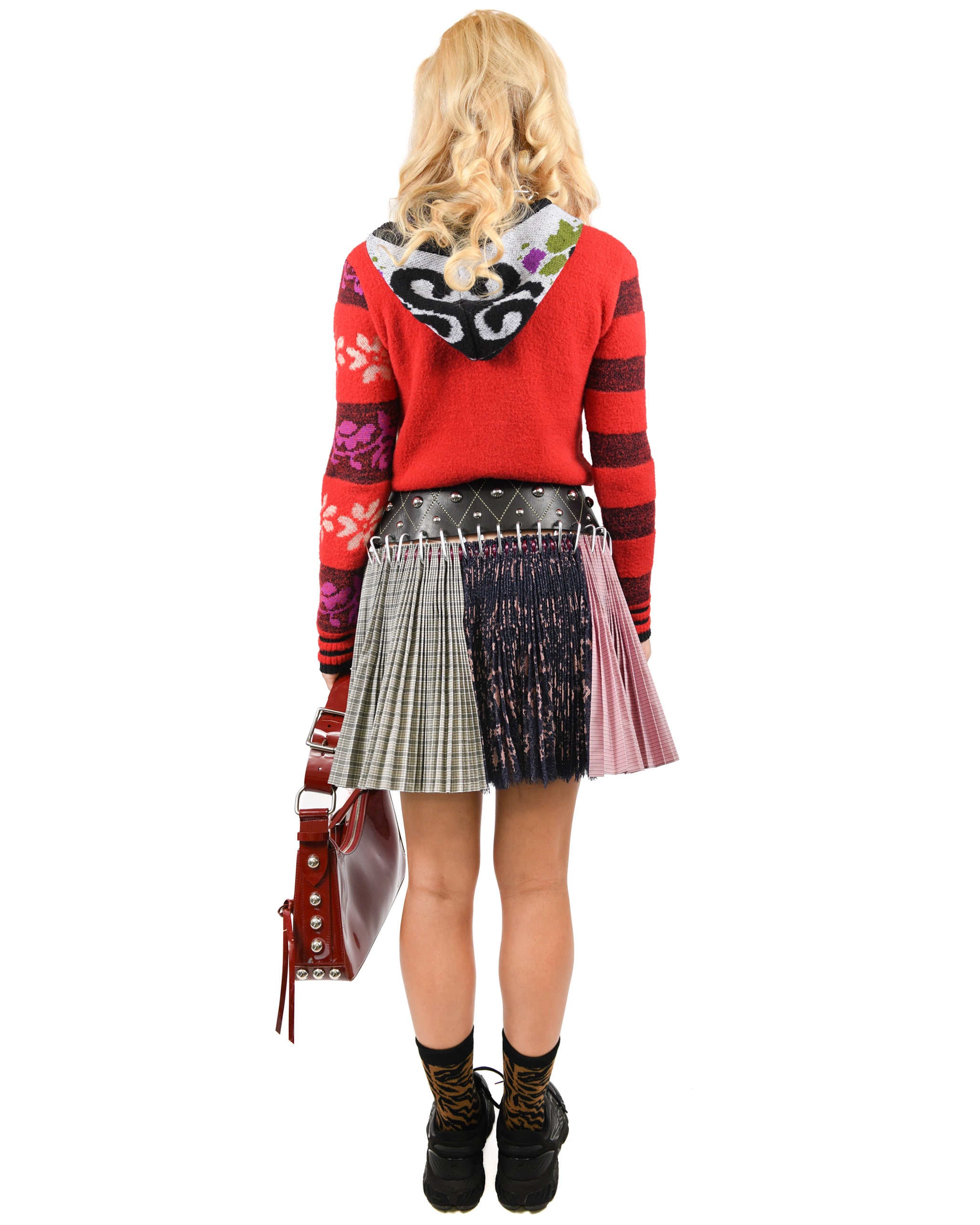 Kora Patchwork Mini Carabiner Skirt