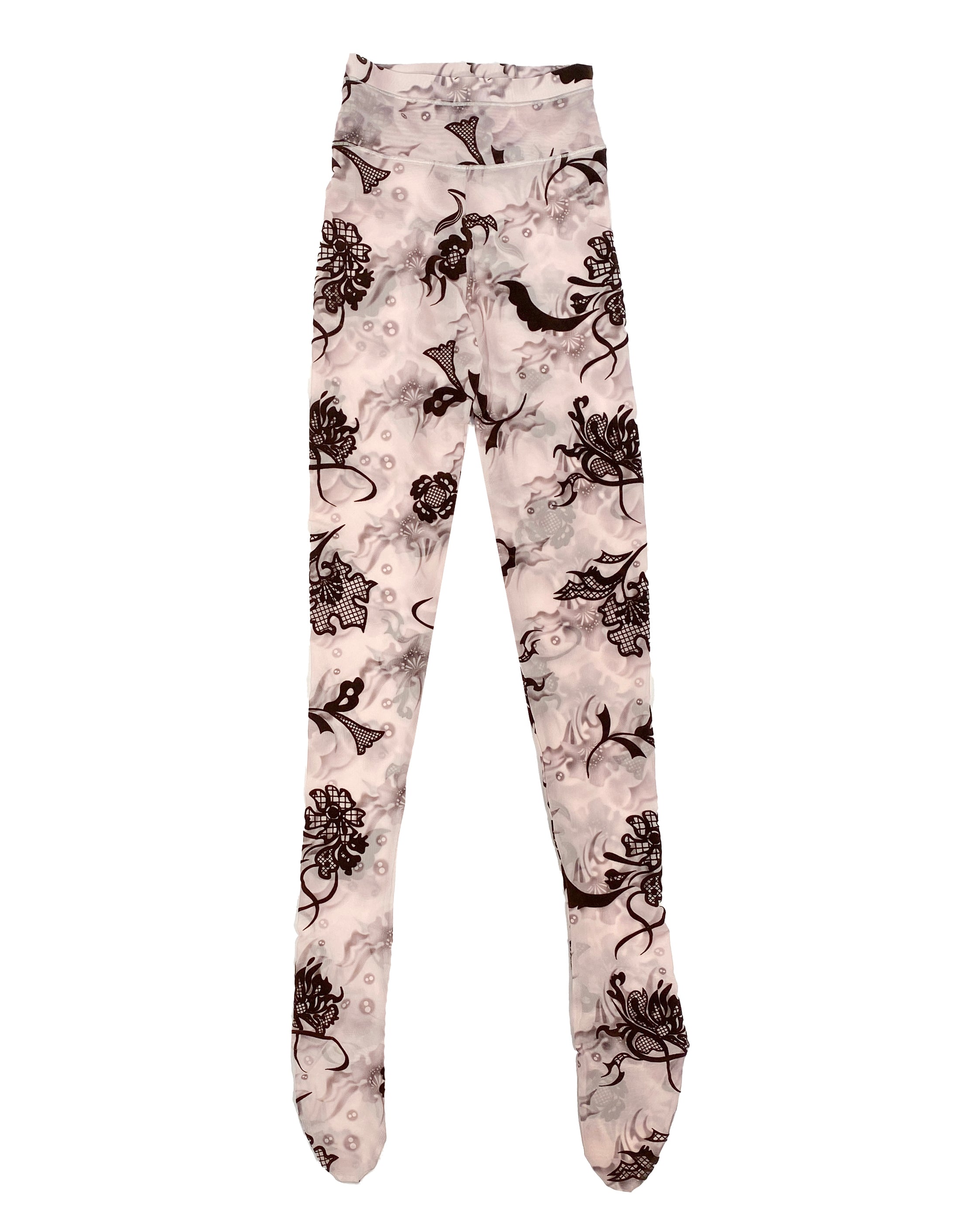 Chopova Lowena フロッキーパンツ 値下げ！ Pink Flower Flocked Leggings – Chopova Lowena
