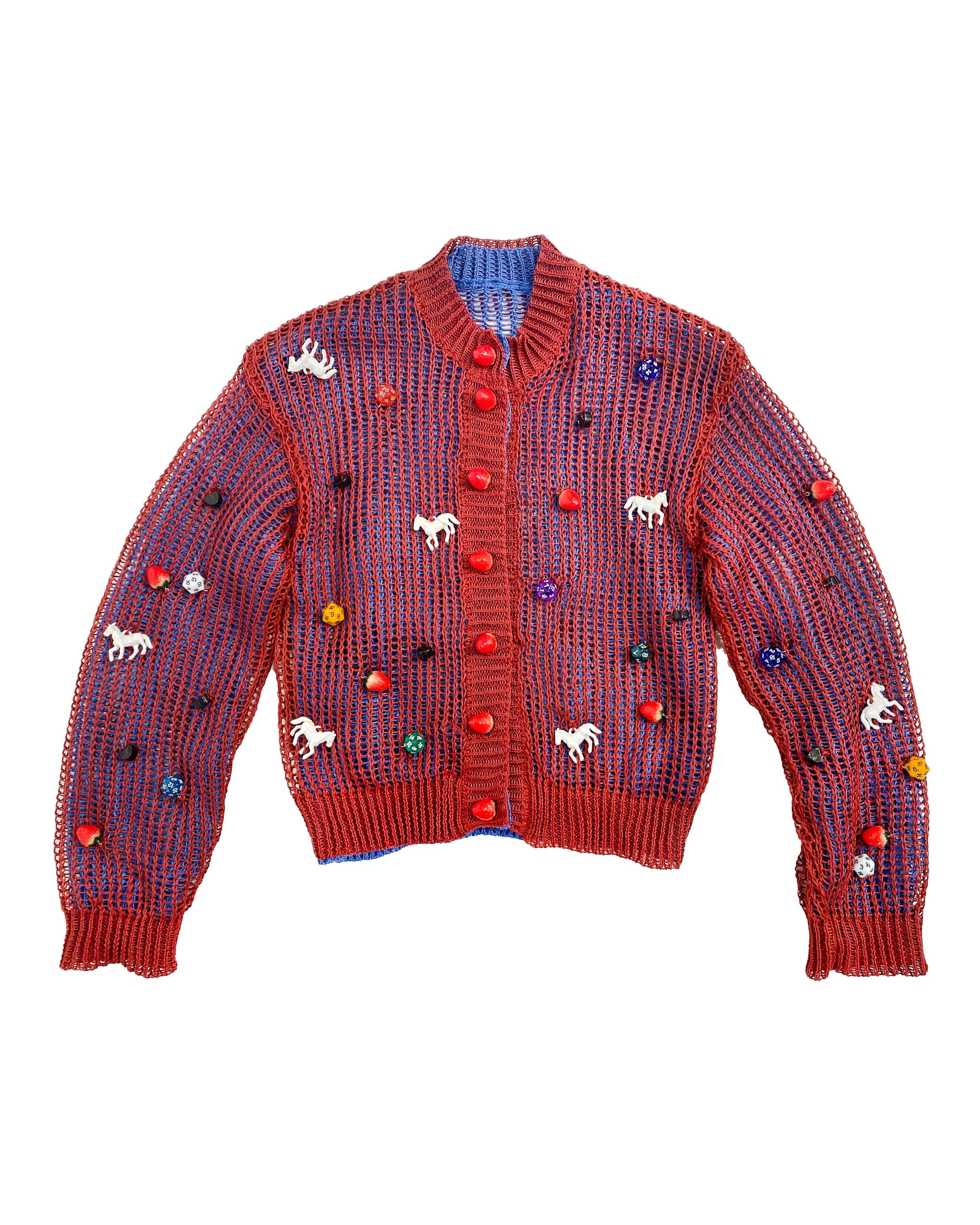 Red Trip Trip Cardigan