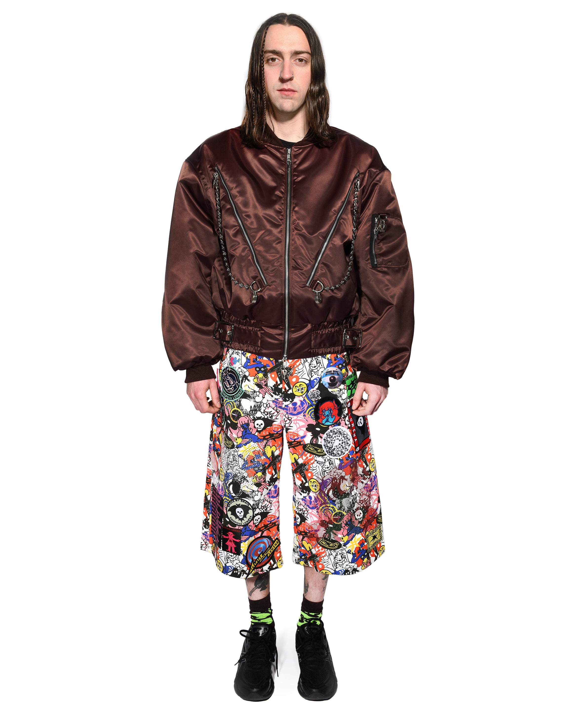 Helter Brown Bomber Jacket