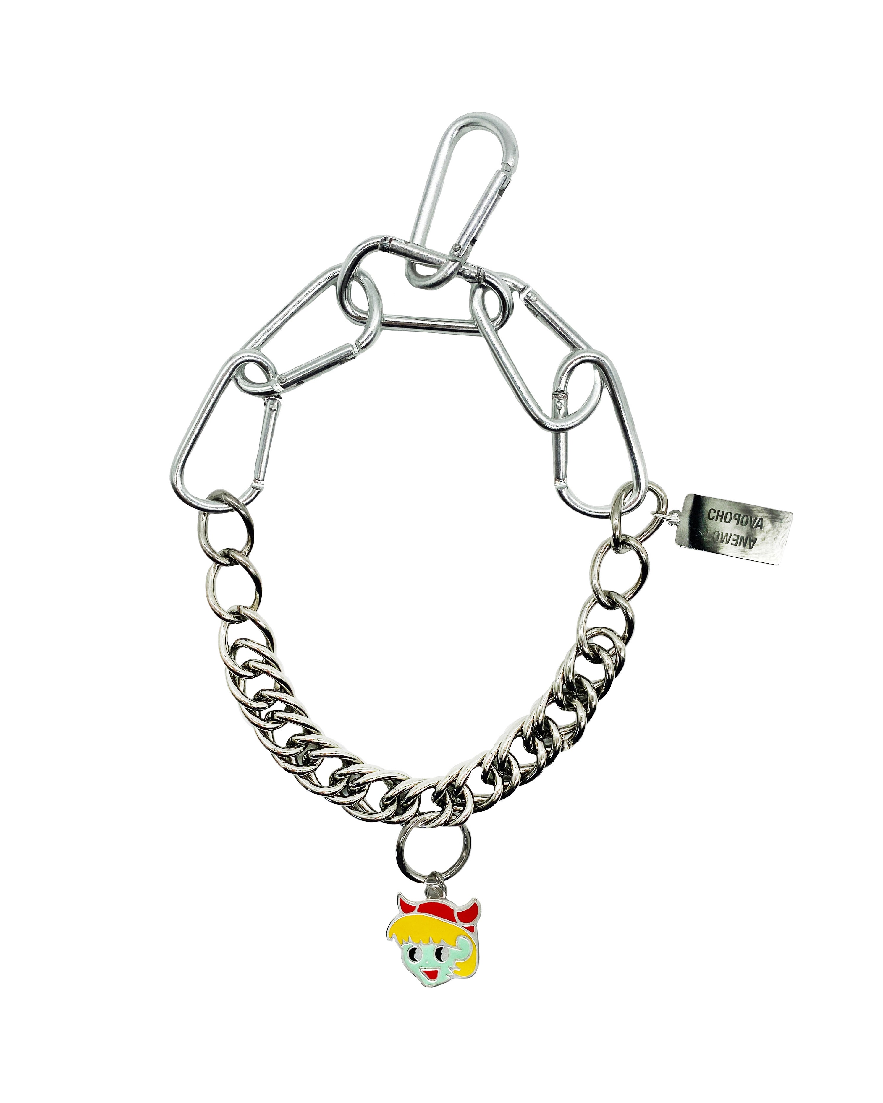 Neon Girl Charm Necklace