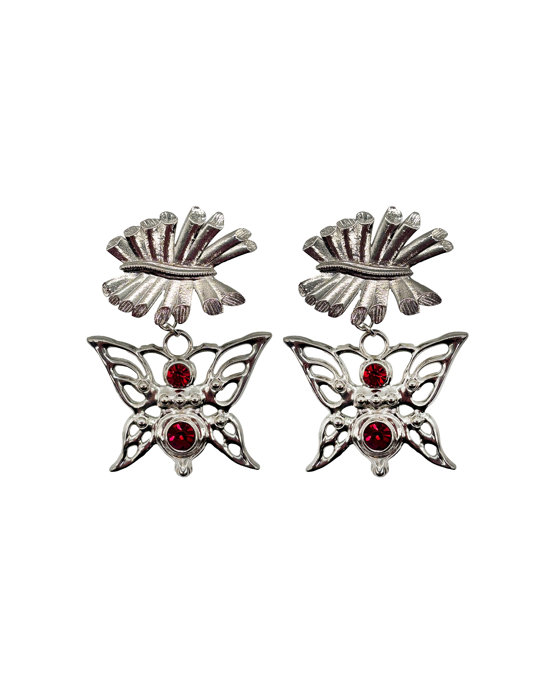 Barbed Bug Drop Earrings