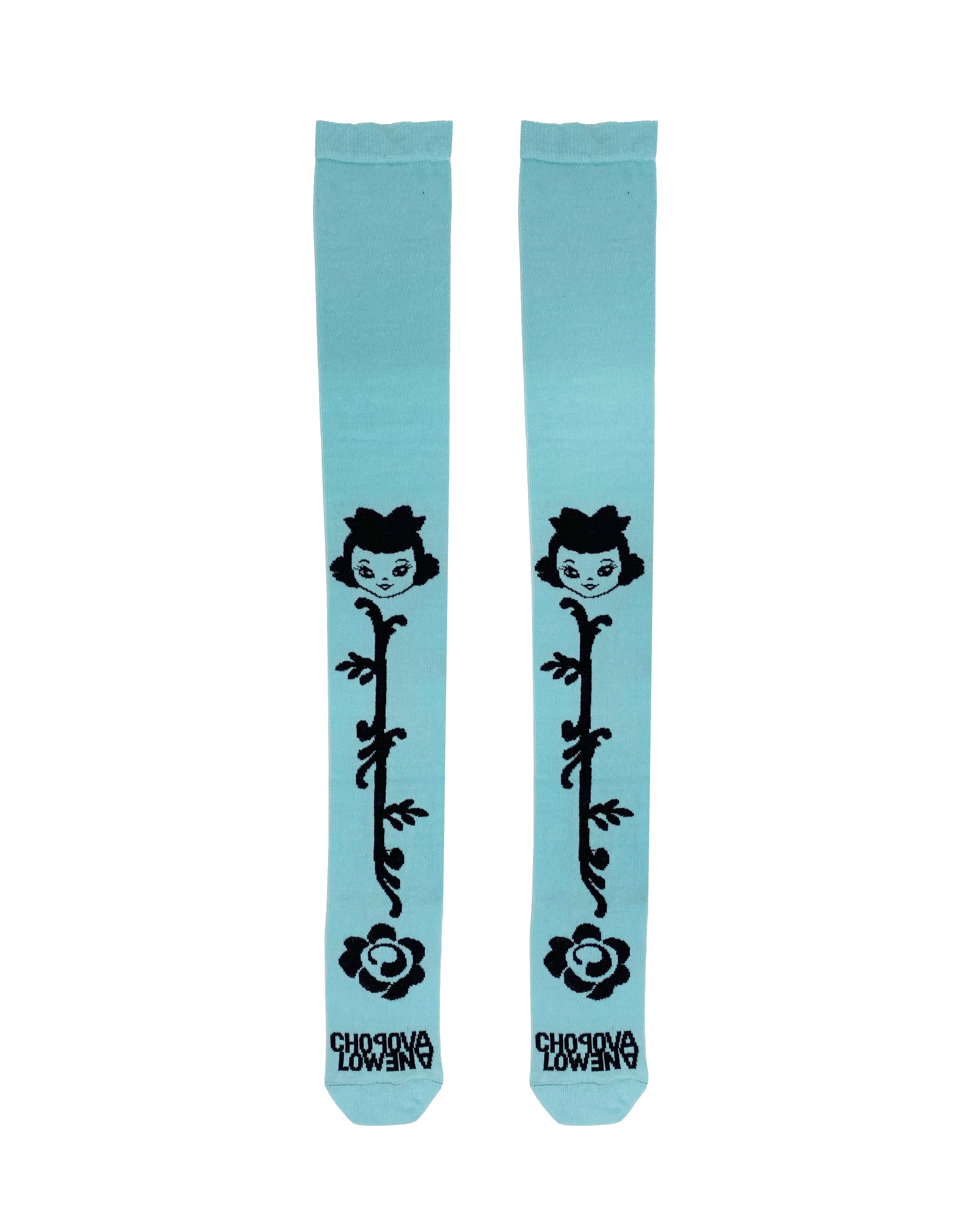 Rose Bud Super Long Socks