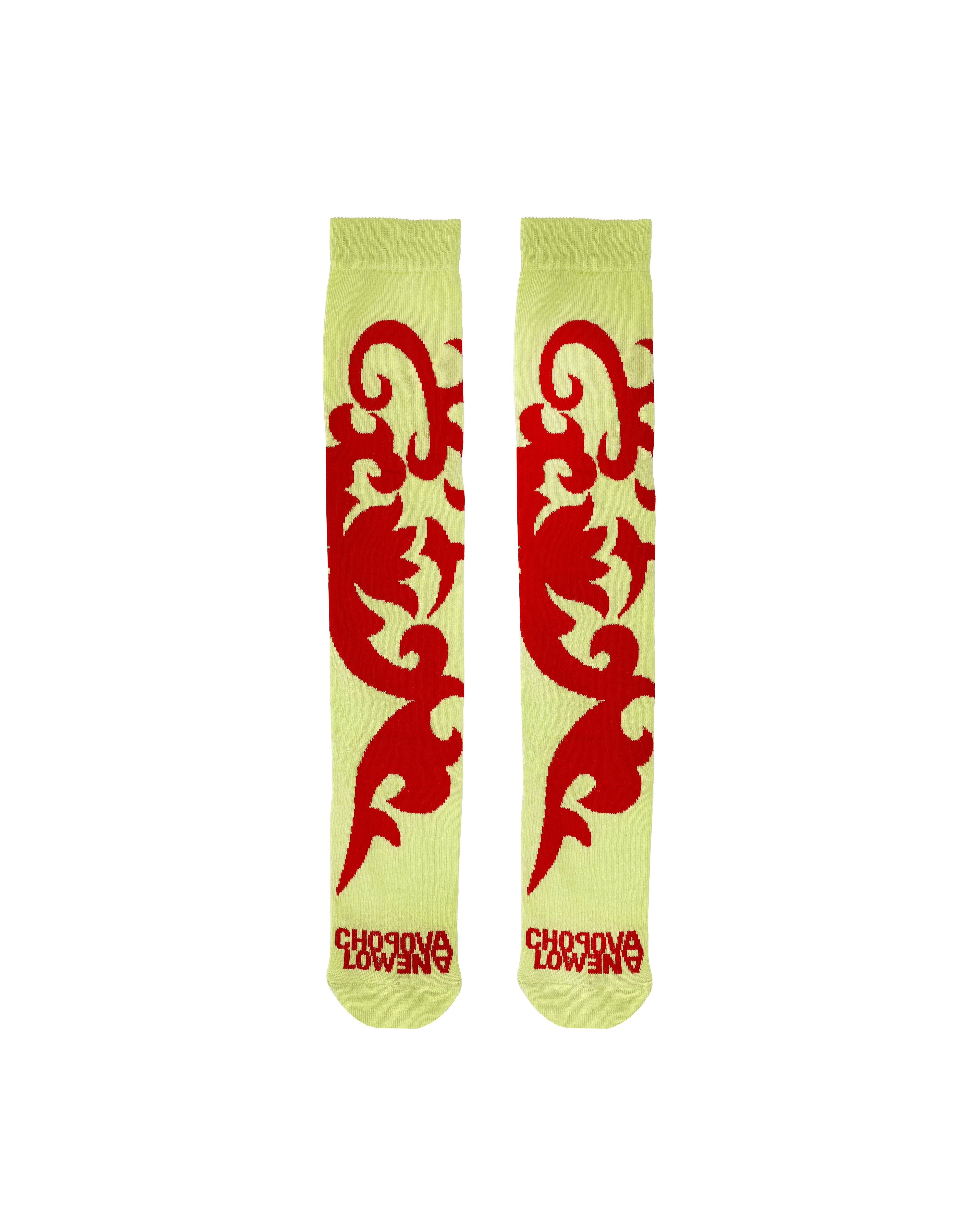 Spikey Swirl Long Socks