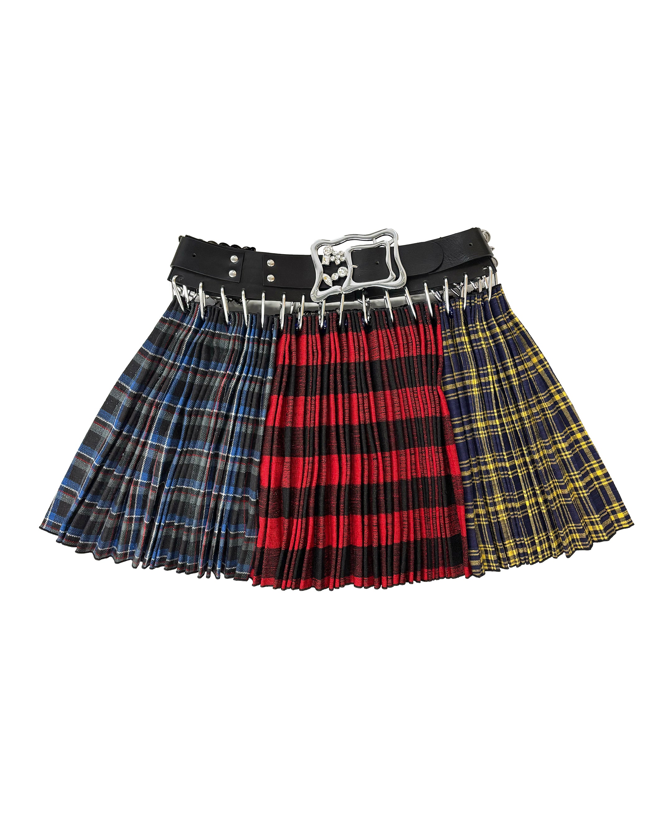 Exclusive Adjustable Belt Jo Folkloric Mini Carabiner Skirt