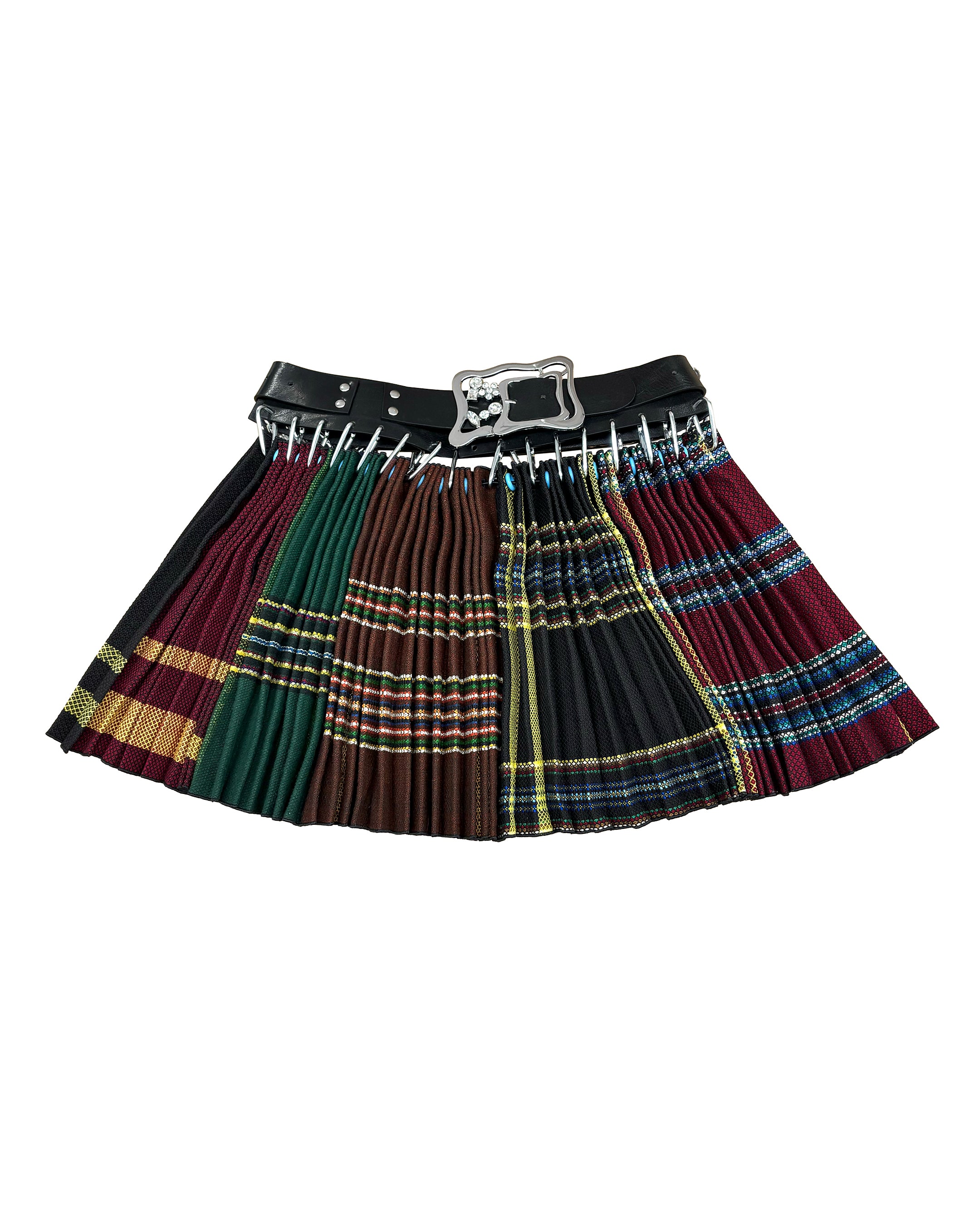 Exclusive Adjustable Belt Vars Folkloric Mini Carabiner Skirt