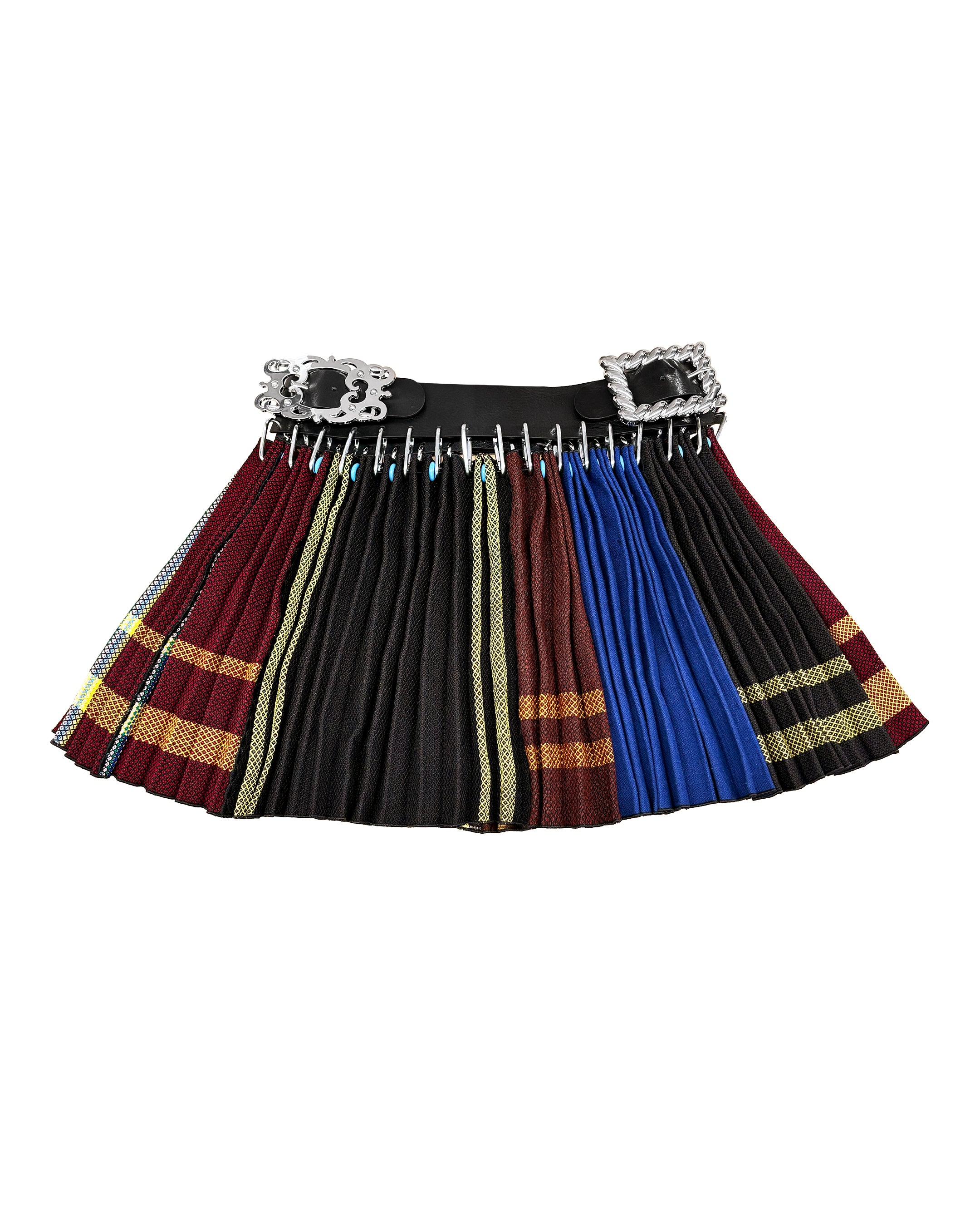 Exclusive Adjustable Belt Vars Folkloric Mini Carabiner Skirt