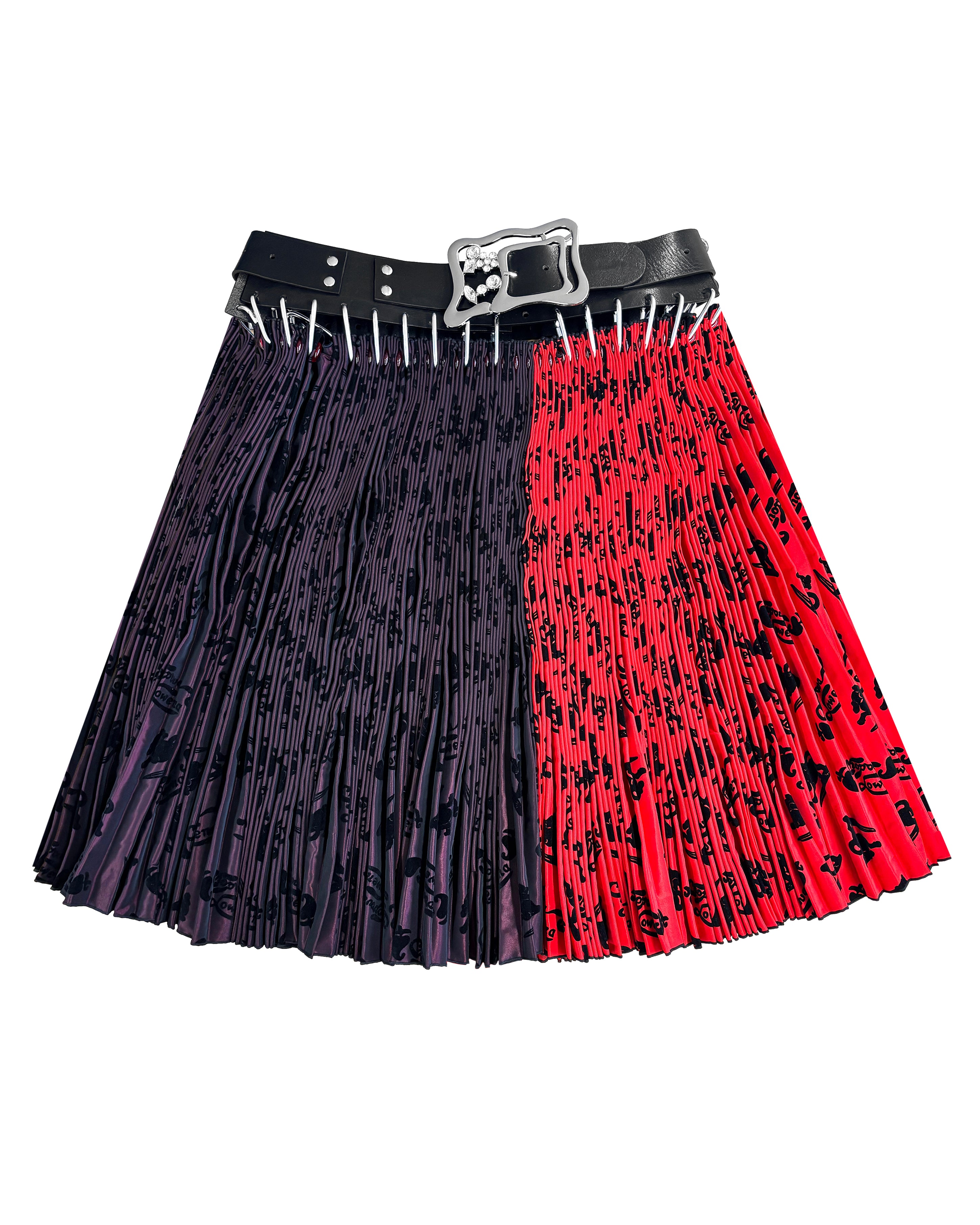 Exclusive Adjustable Belt Laser Knee Carabiner Skirt