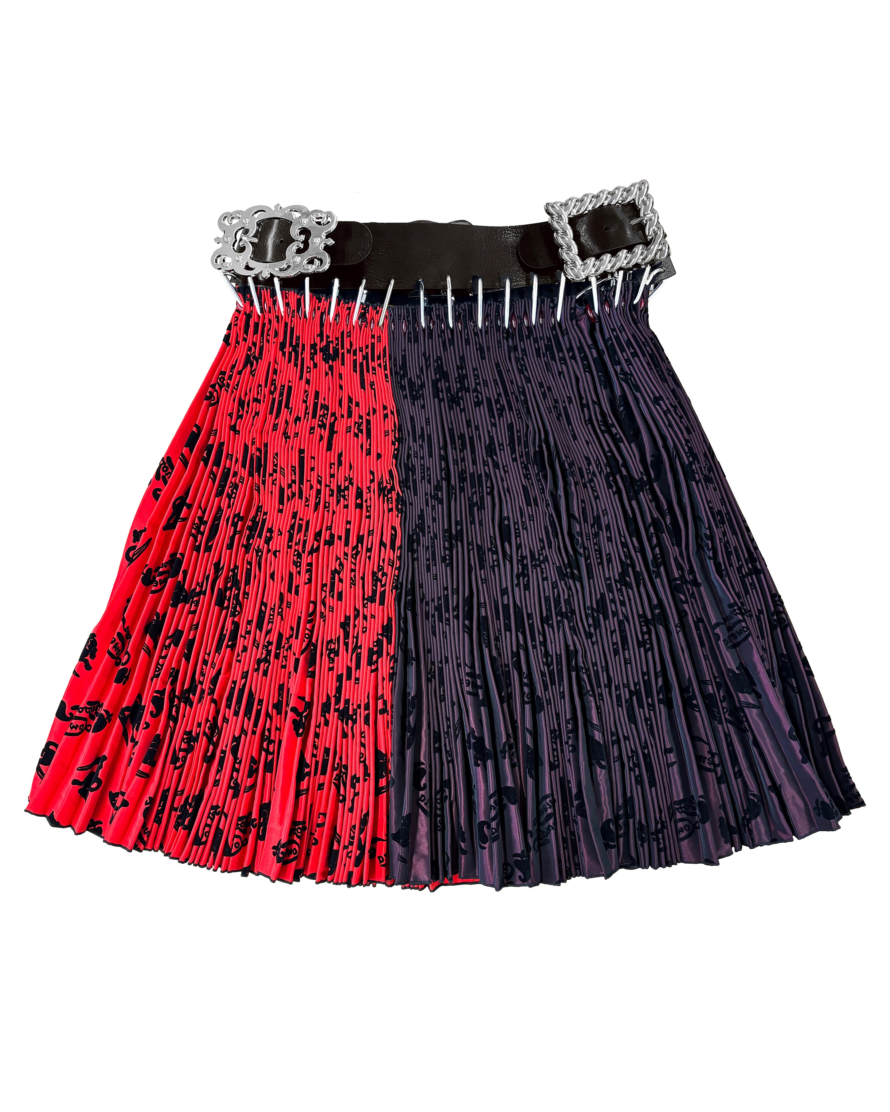 Exclusive Adjustable Belt Laser Knee Carabiner Skirt