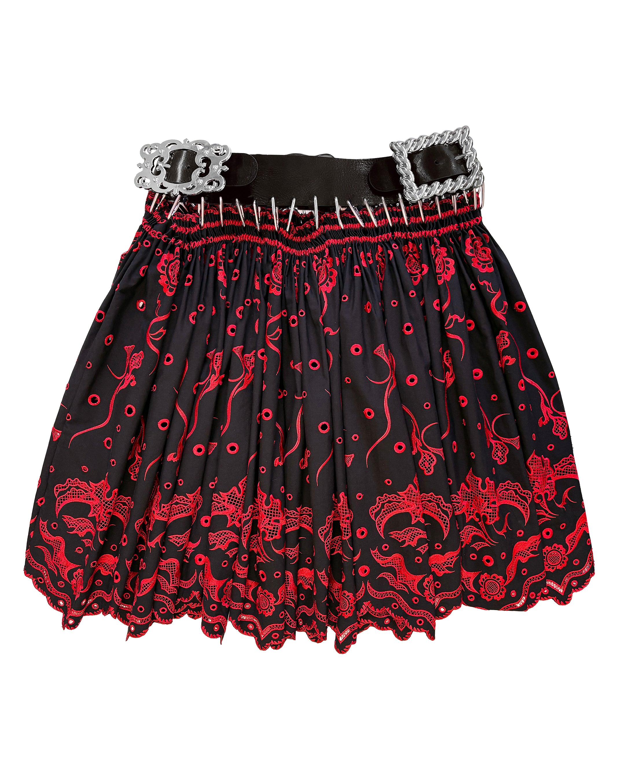 Exclusive Adjustable Belt Ida Knee Carabiner Skirt