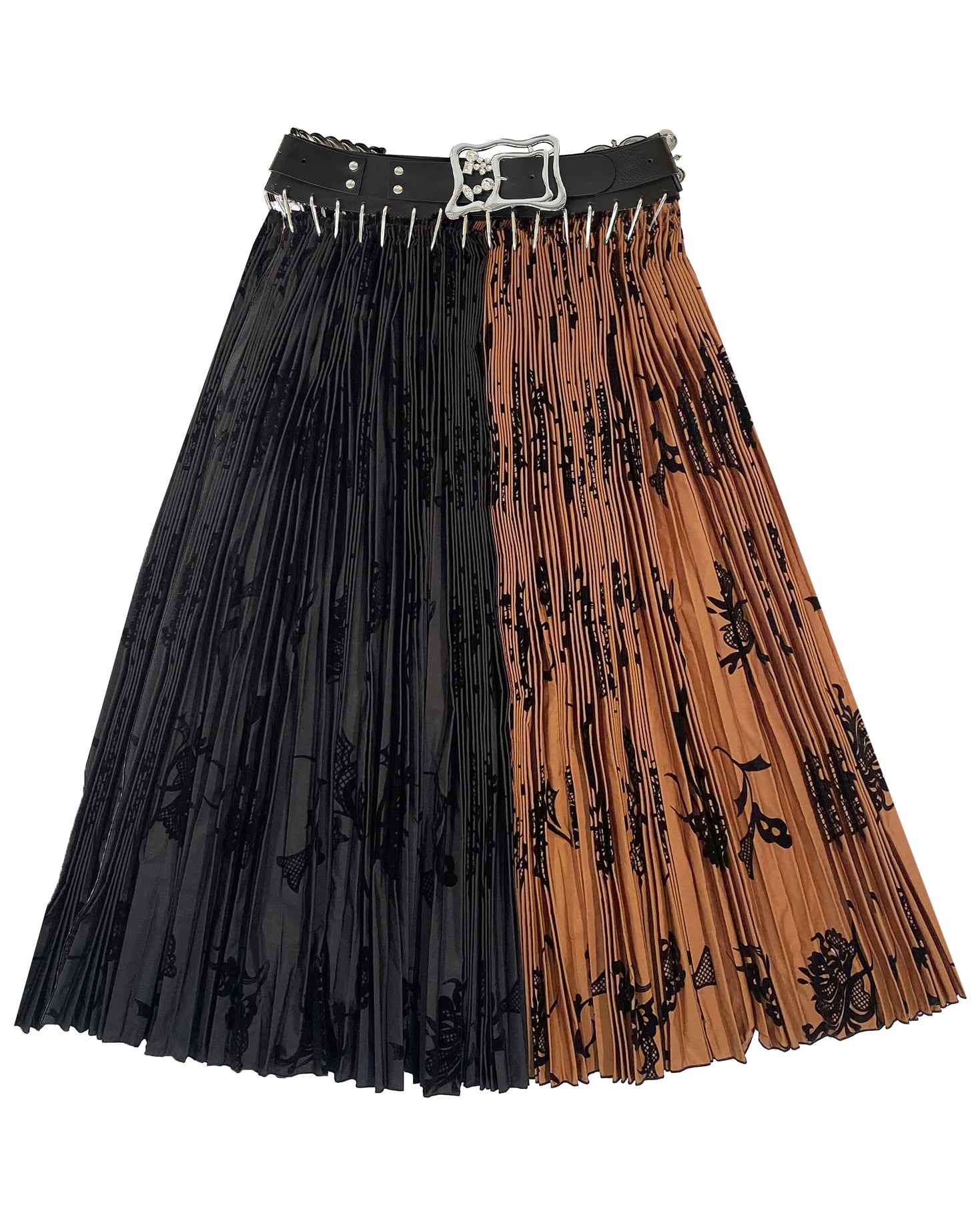 Exclusive Adjustable Belt Margaret Midi Carabiner Skirt