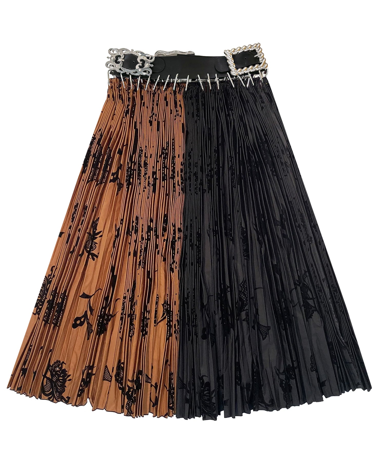 Exclusive Adjustable Belt Margaret Midi Carabiner Skirt