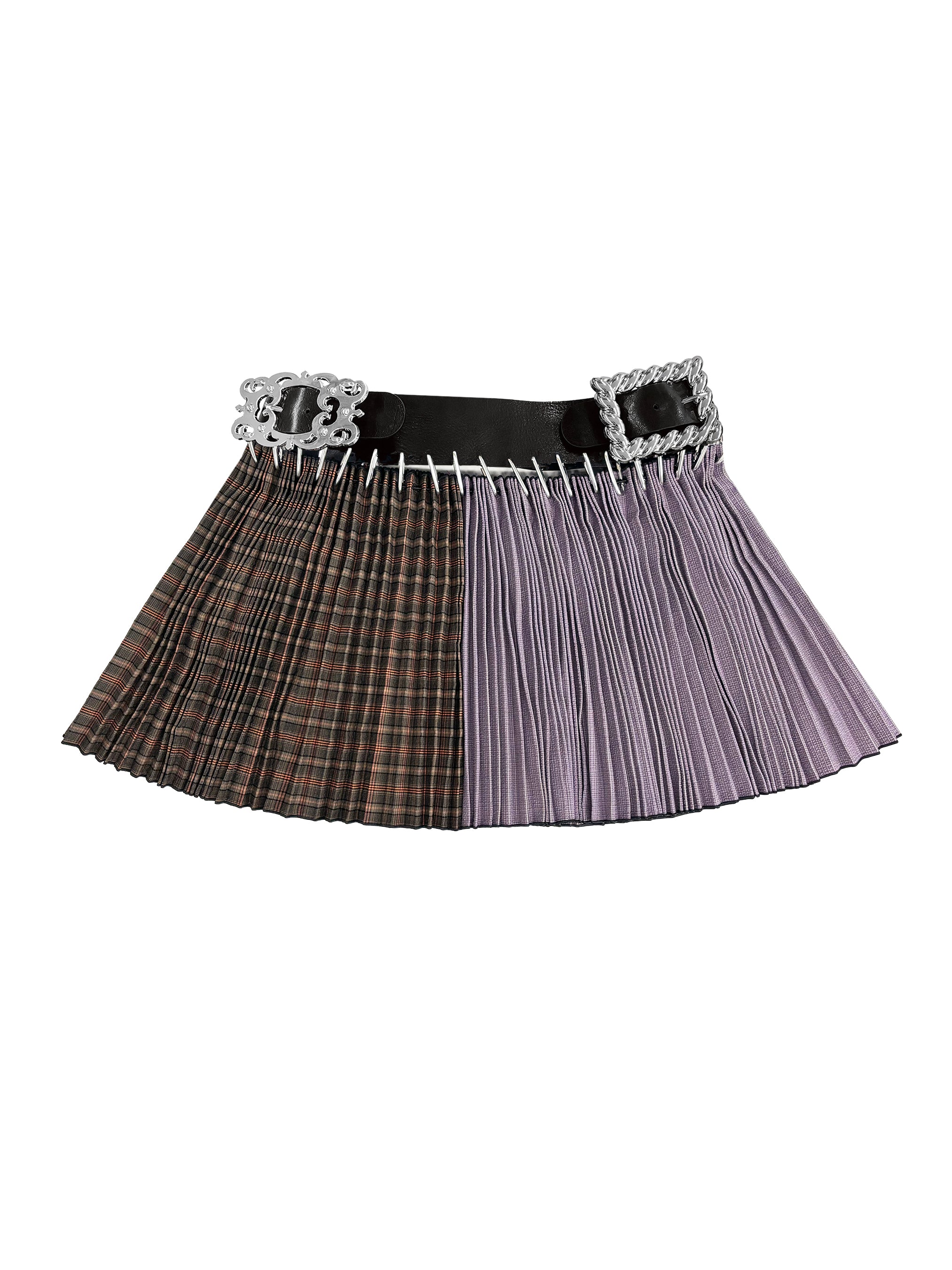 Exclusive Adjustable Belt Cotton Mini Carabiner Skirt