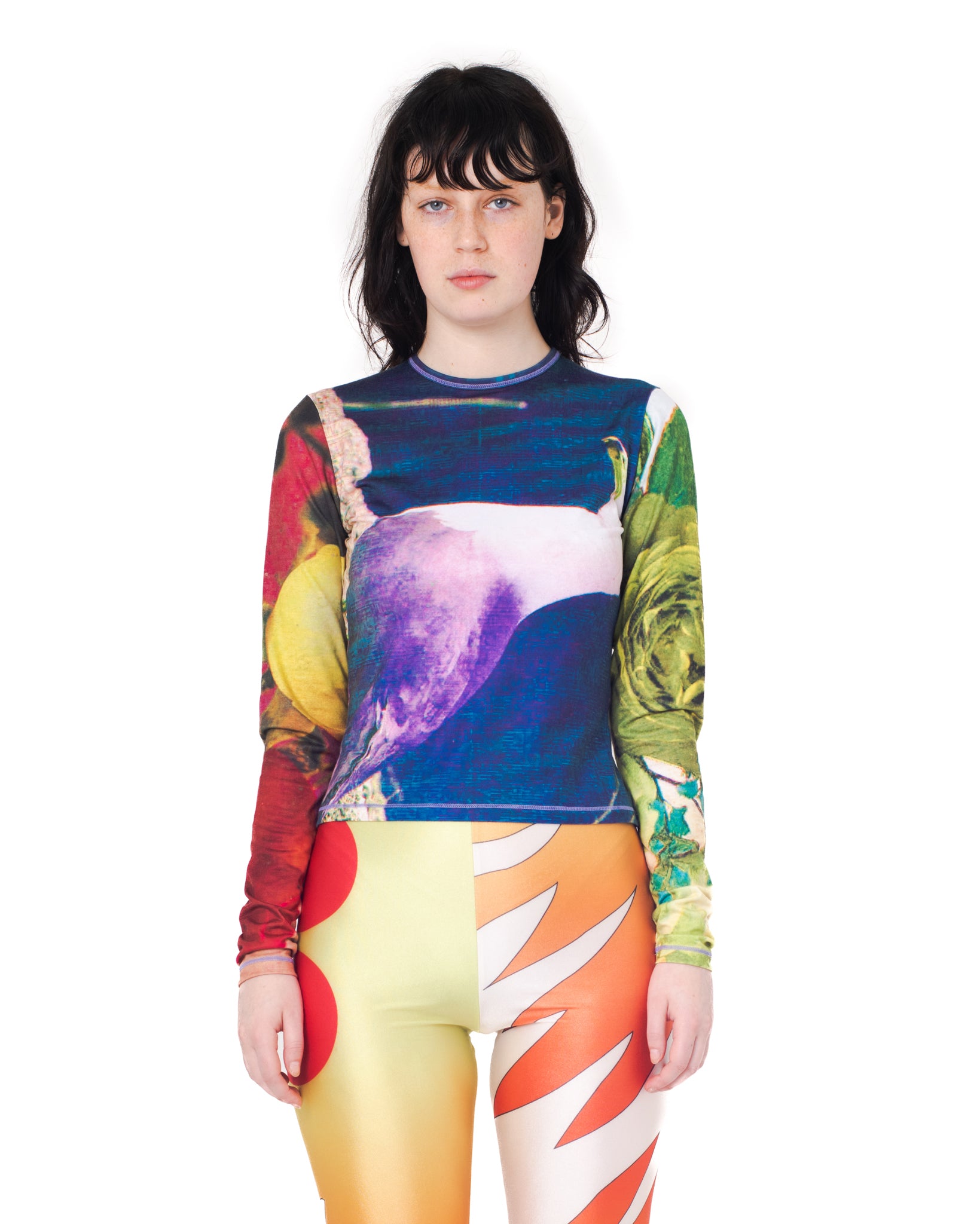 Sideways Seagull Fitted Jersey Top