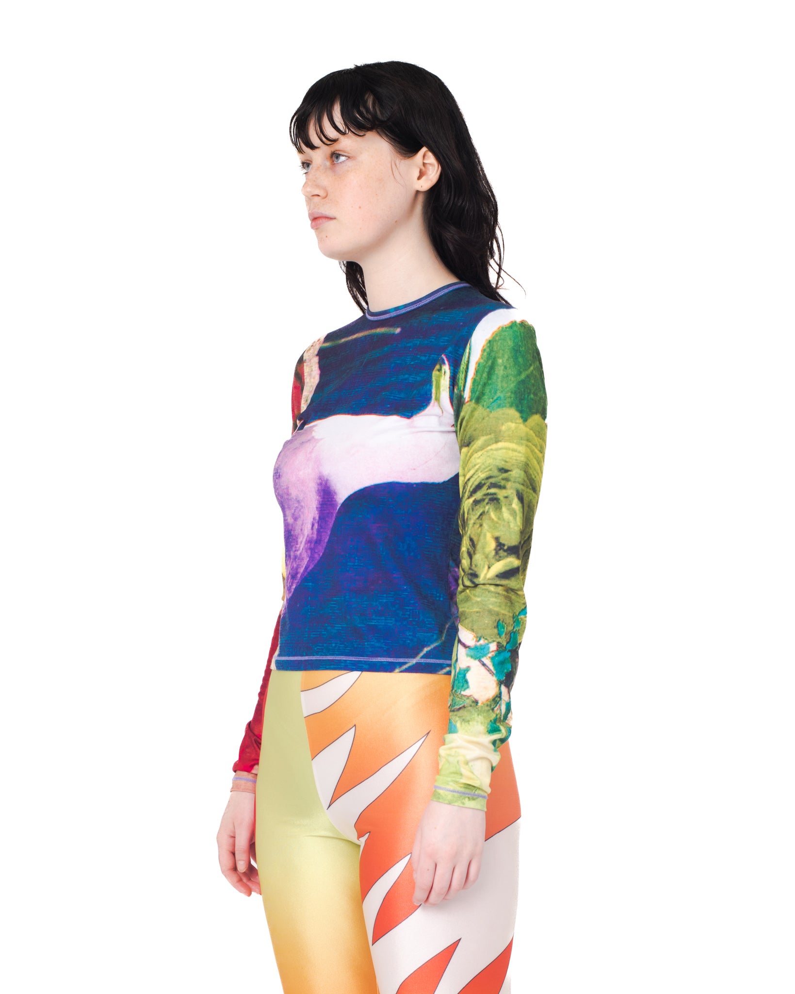 Sideways Seagull Fitted Jersey Top