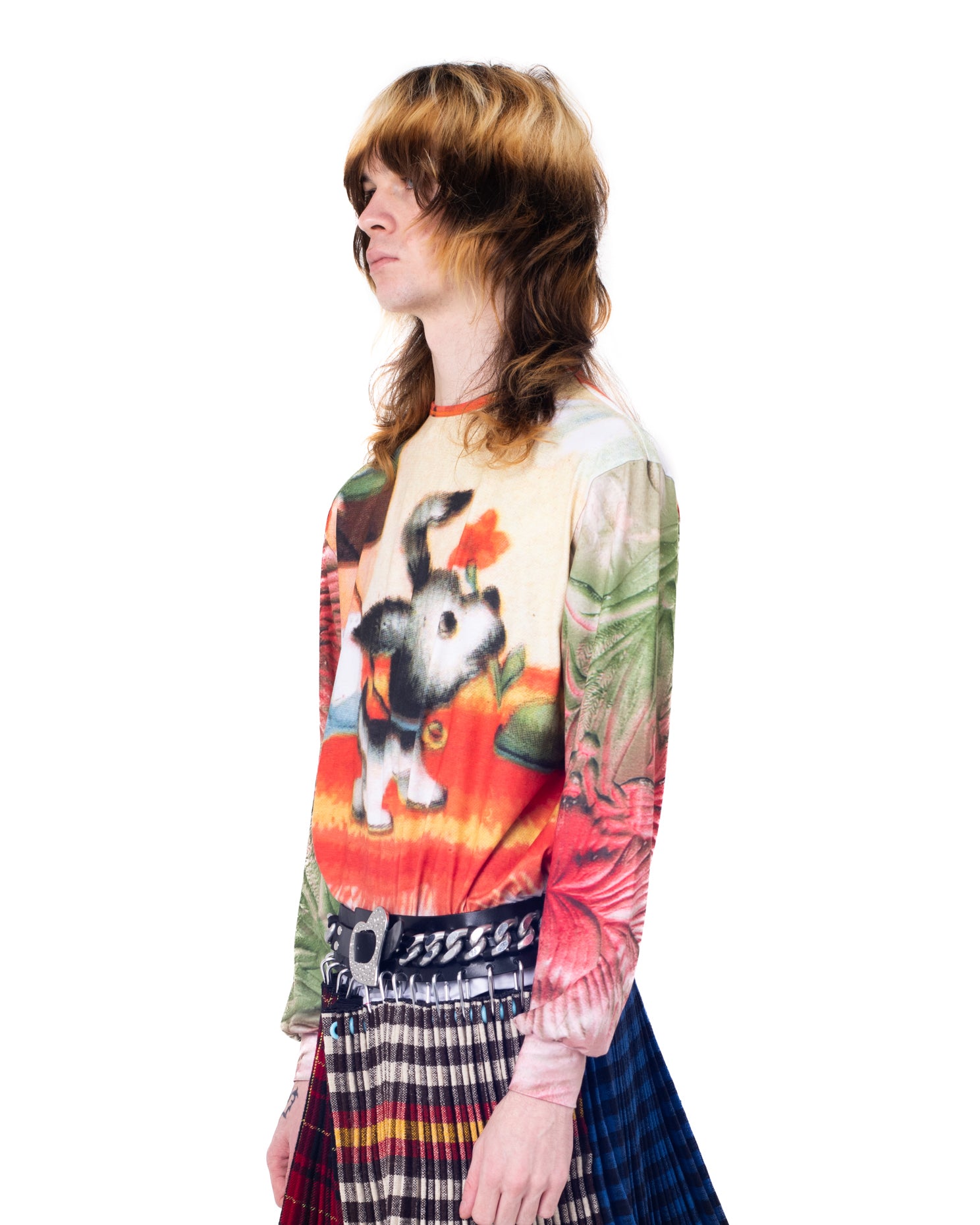 Flower Pup Oversized Jersey Top