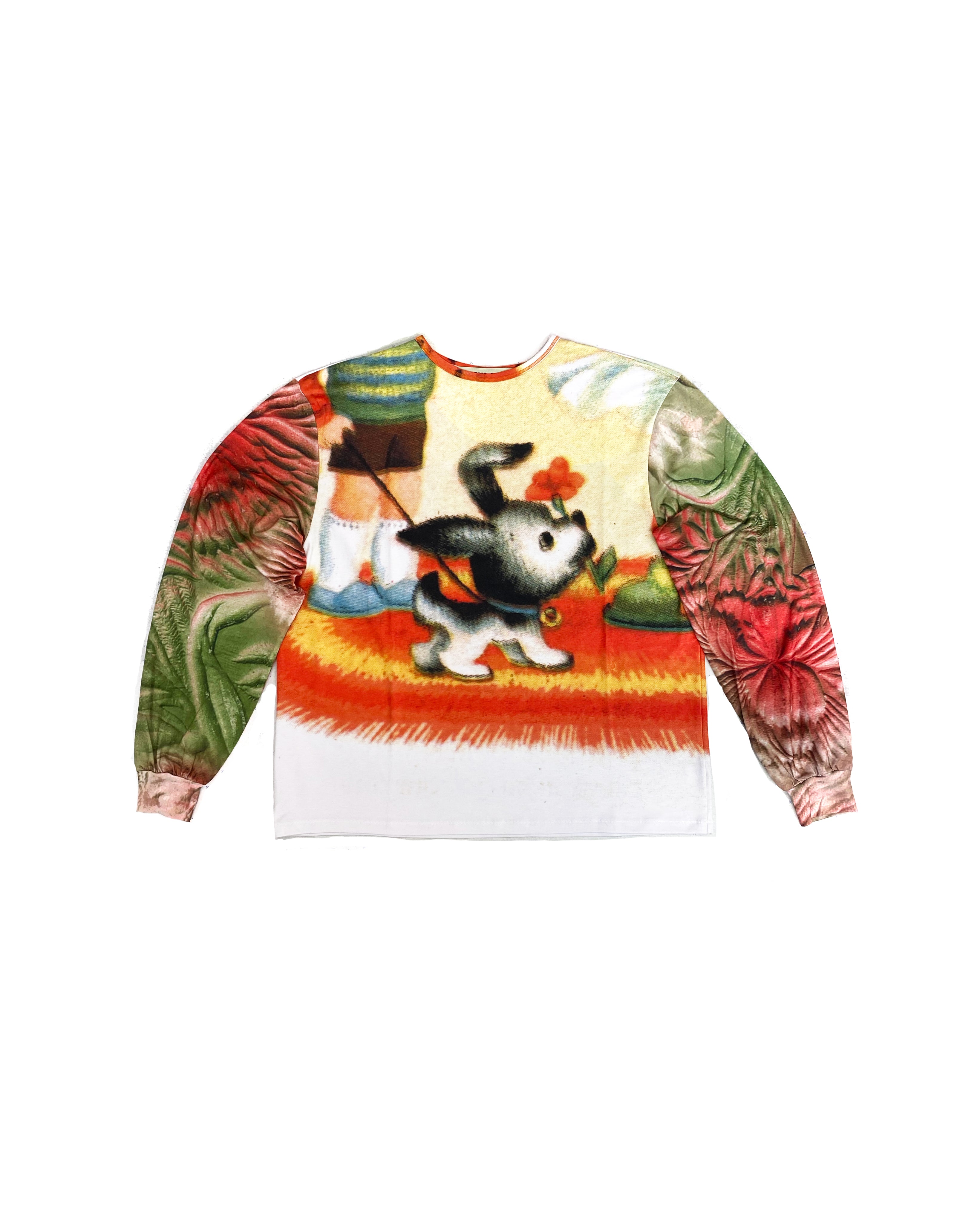 Flower Pup Oversized Jersey Top