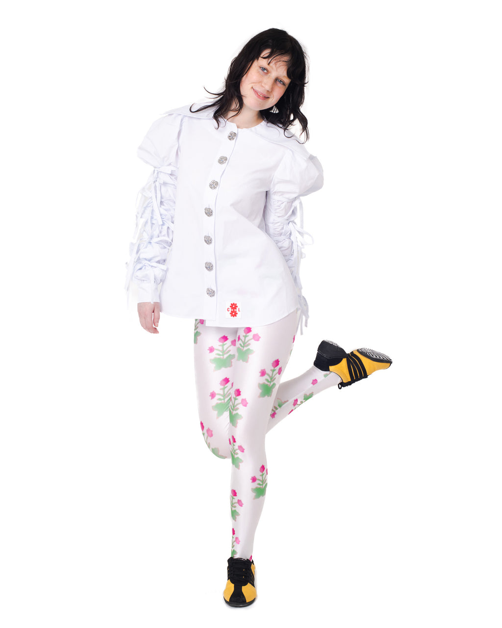 Pink Flower Pot Leggings