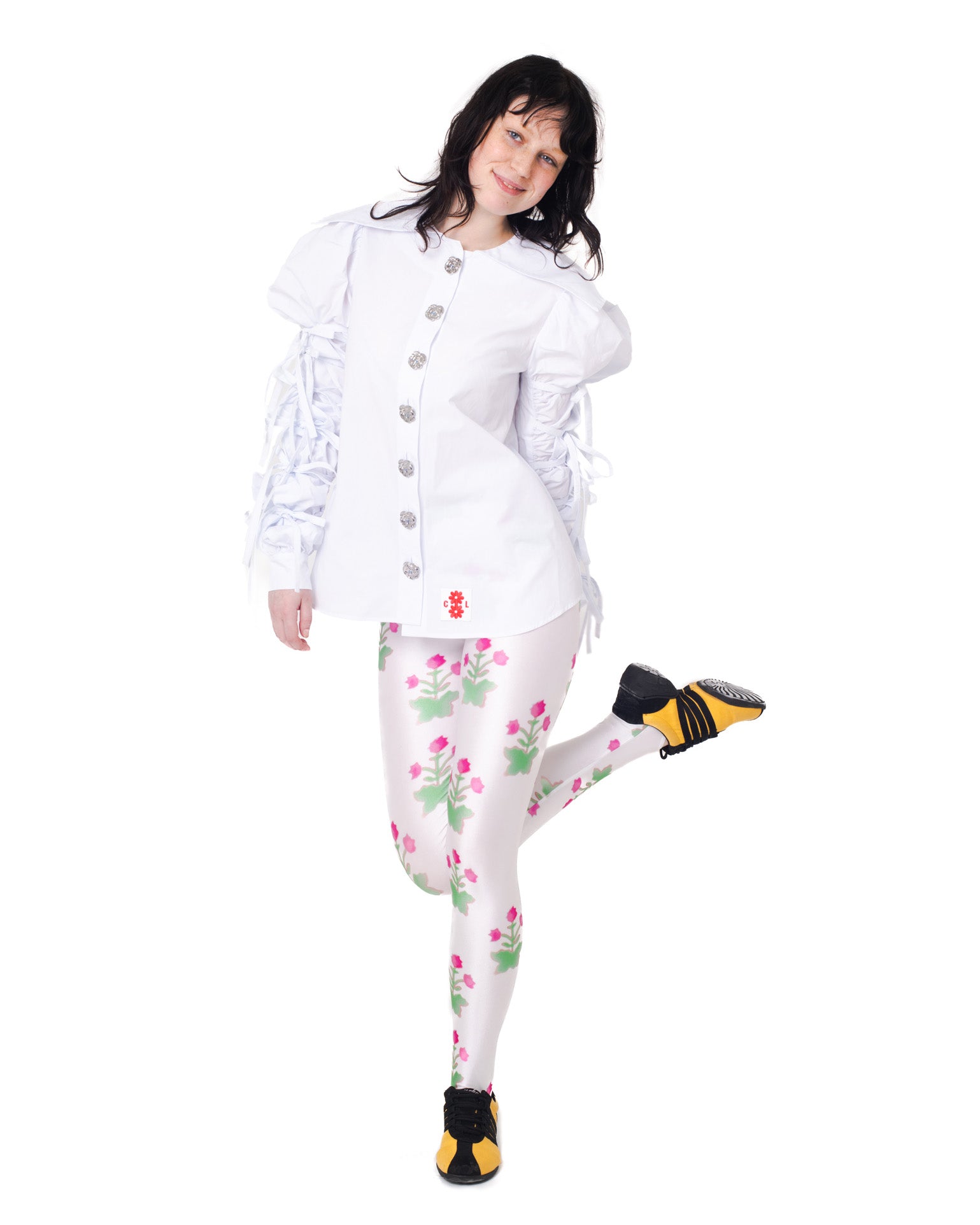 Pink Flower Pot Leggings