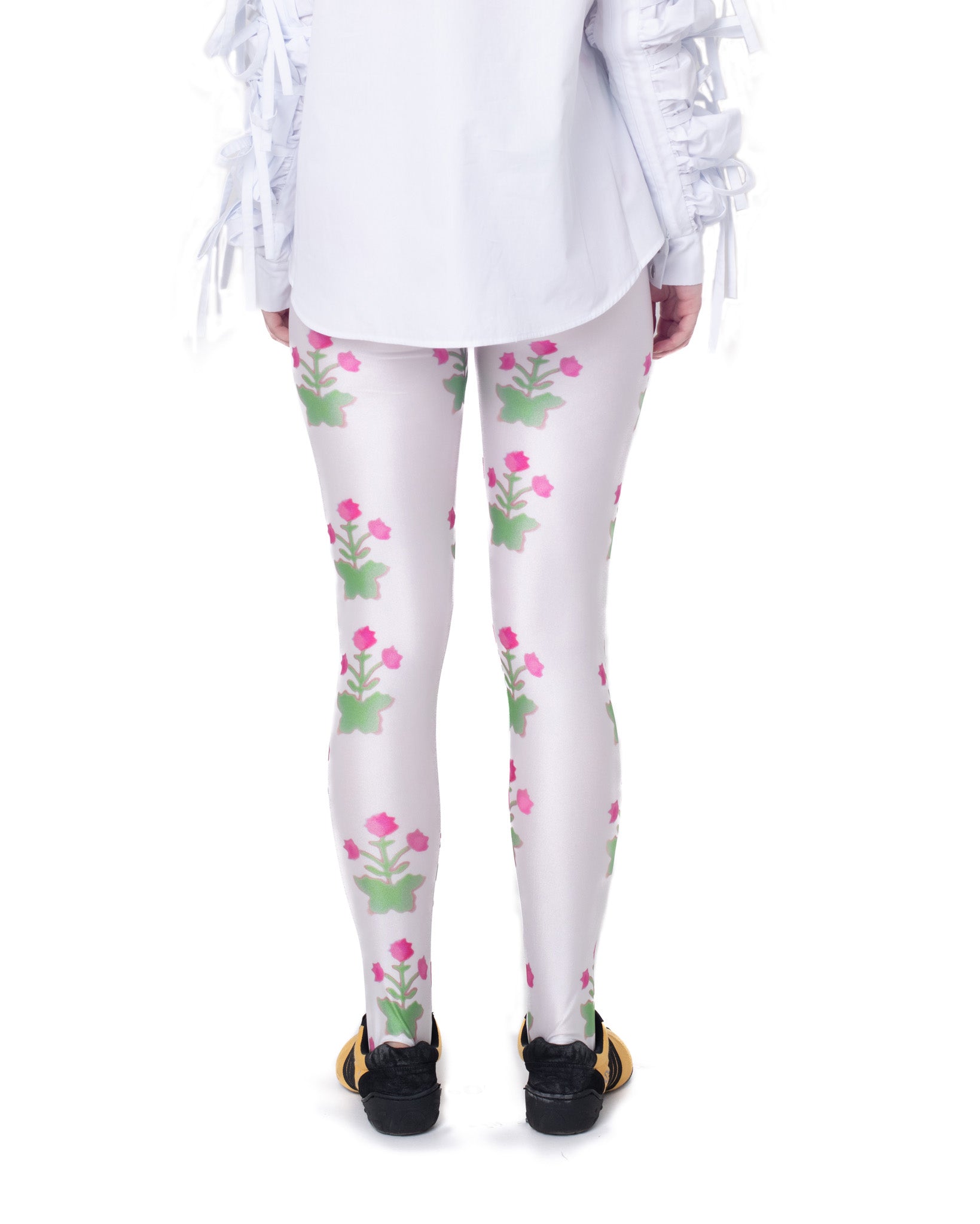 Pink Flower Pot Leggings